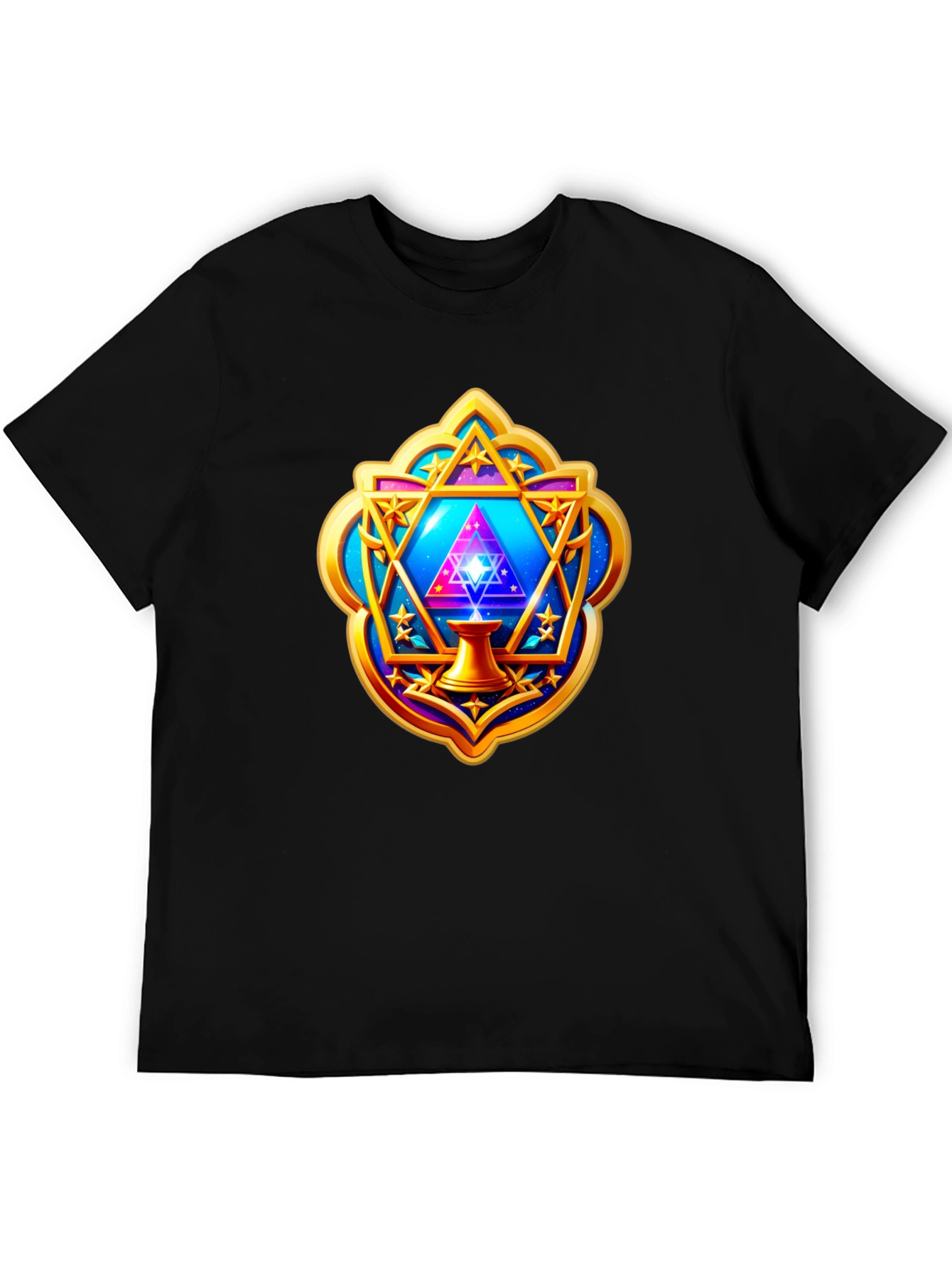 Mystic Geometric T-Shirt - Cosmic Design