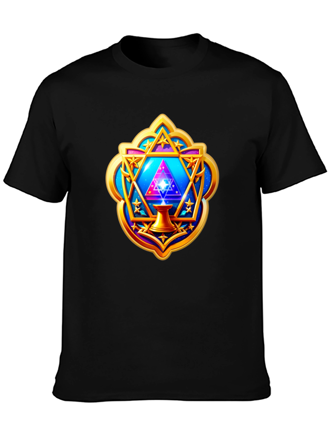 Mystic Geometric T-Shirt - Cosmic Design
