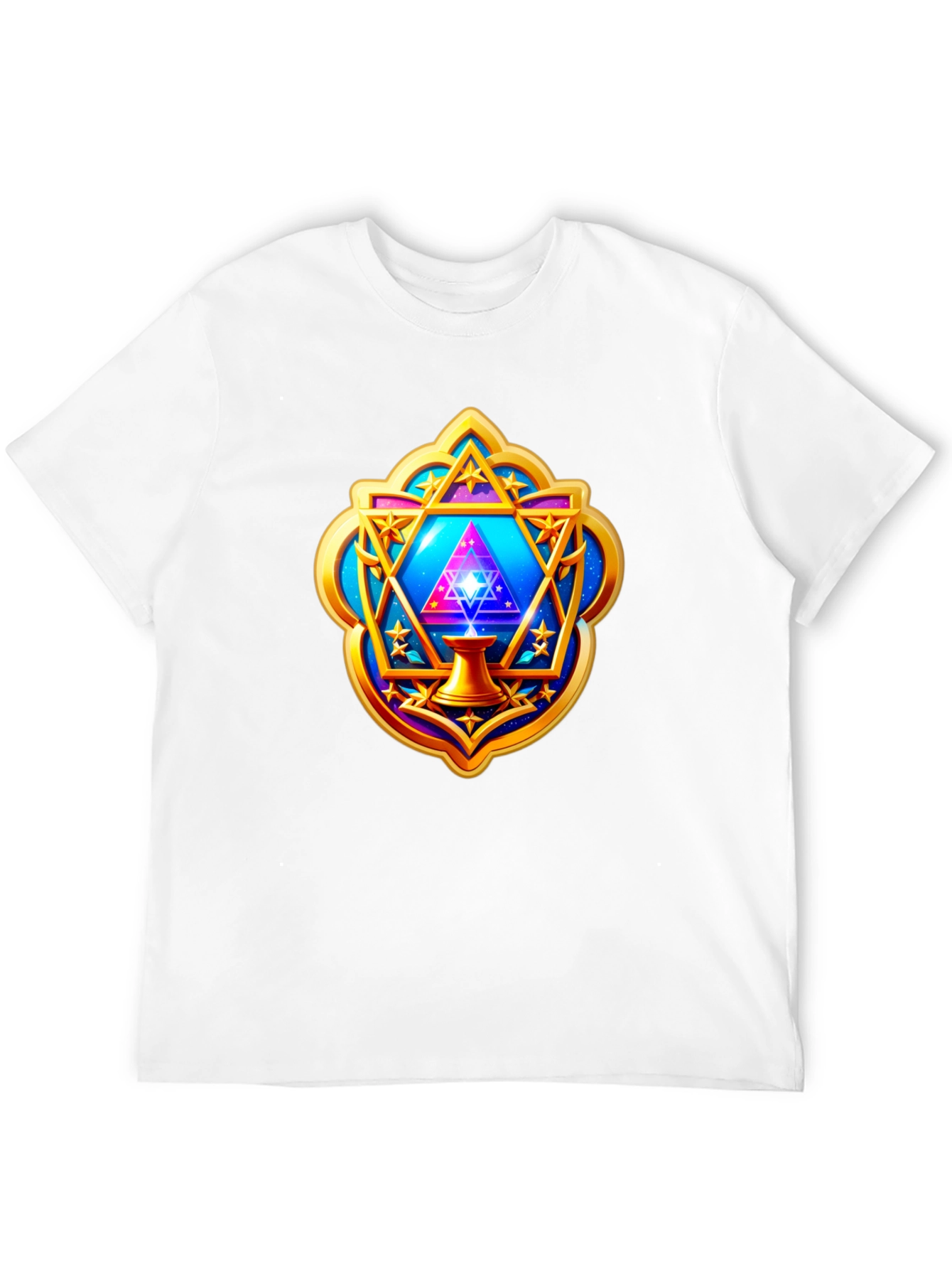 Mystic Geometric T-Shirt - Cosmic Design