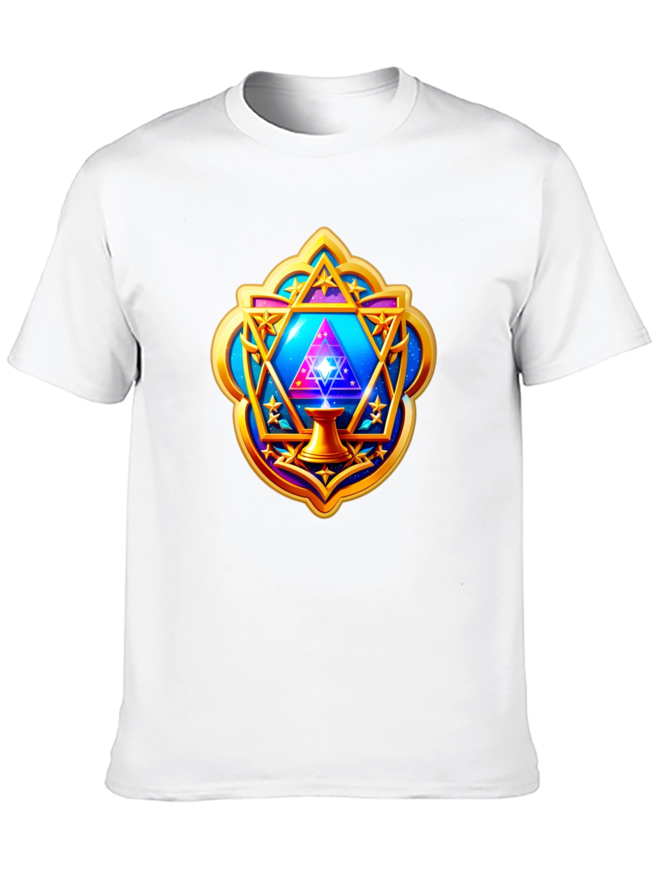Mystic Geometric T-Shirt - Cosmic Design