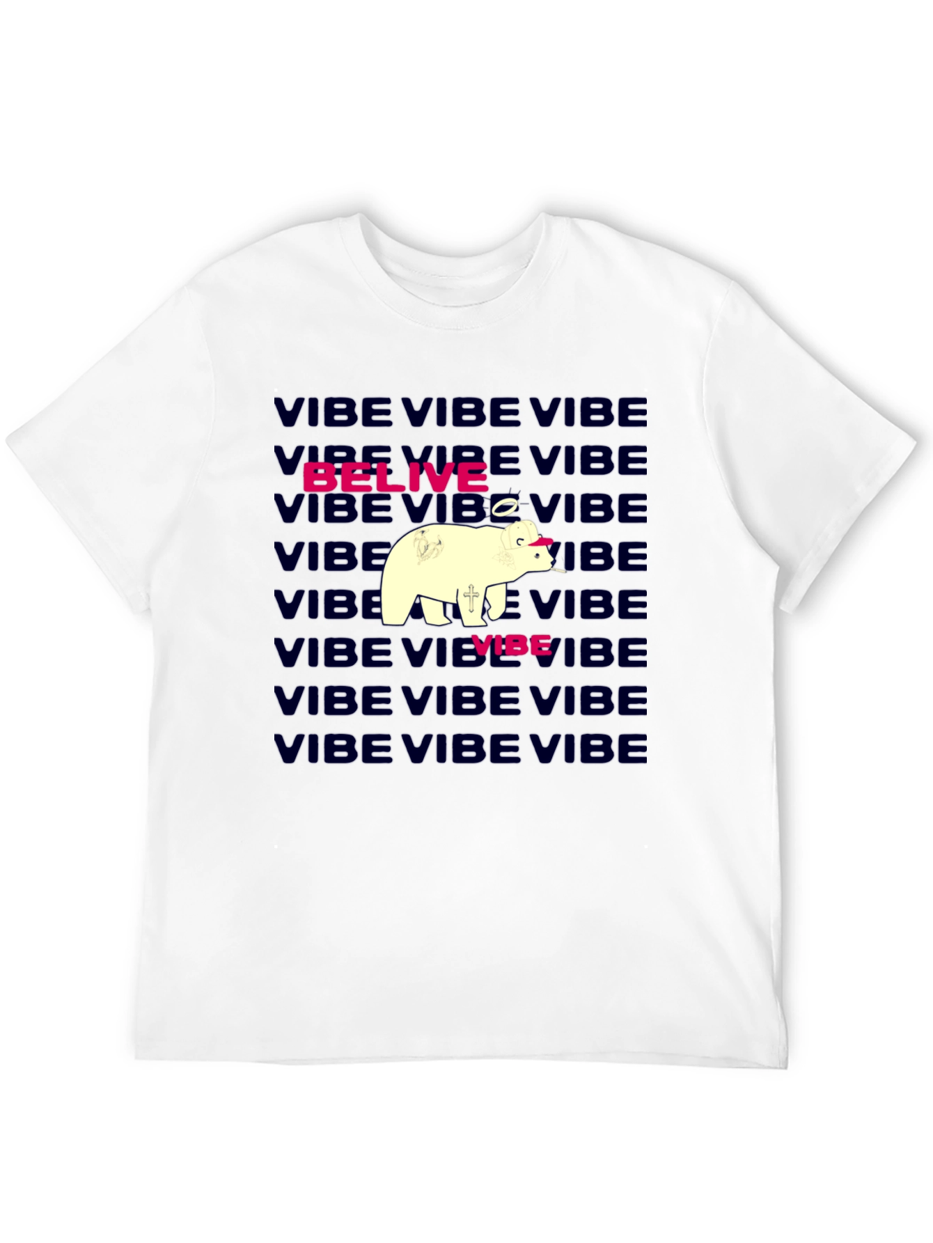 Vibe Belive Bear Graphic Tee