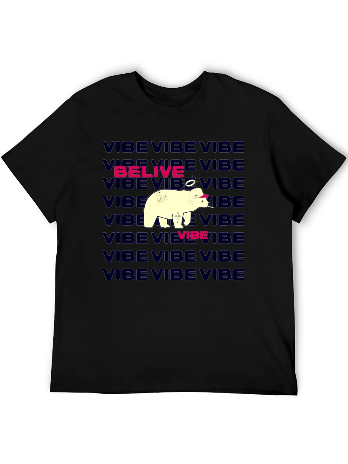 Vibe Belive Bear Graphic Tee