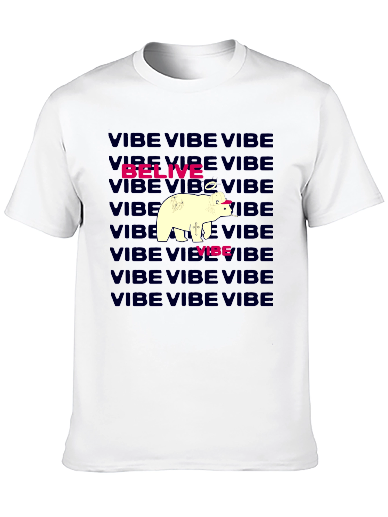 Vibe Belive Bear Graphic Tee