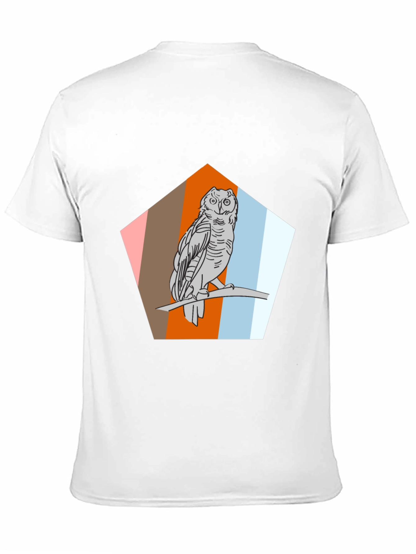 Owl Graphic Print Black T-Shirt