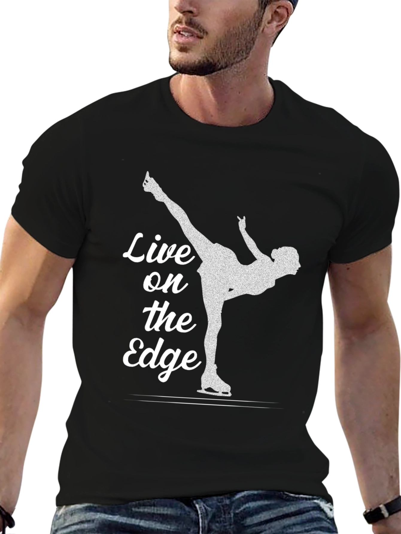 Live on the Edge Ice Skating T-Shirt