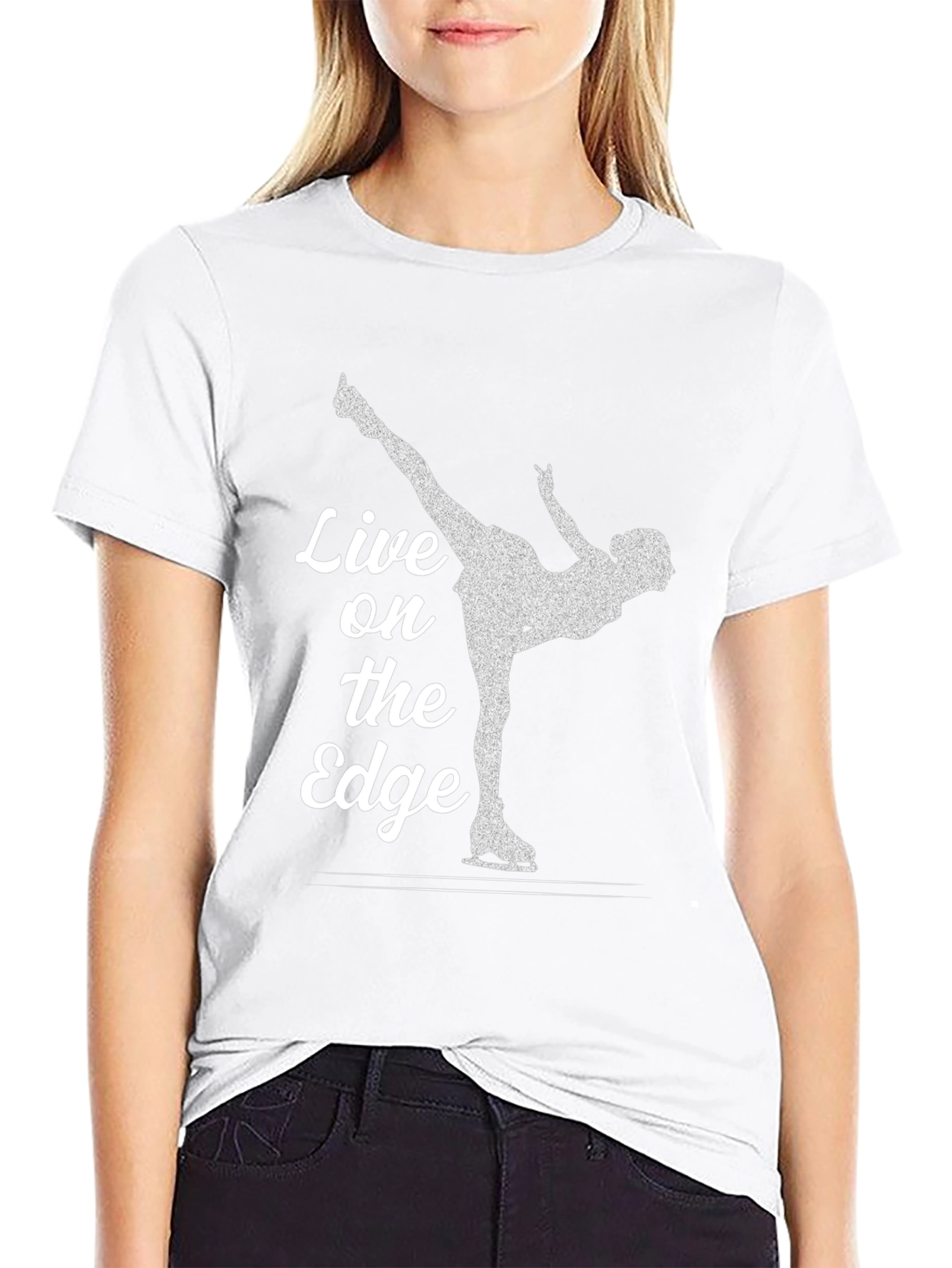 Live on the Edge Ice Skating T-Shirt