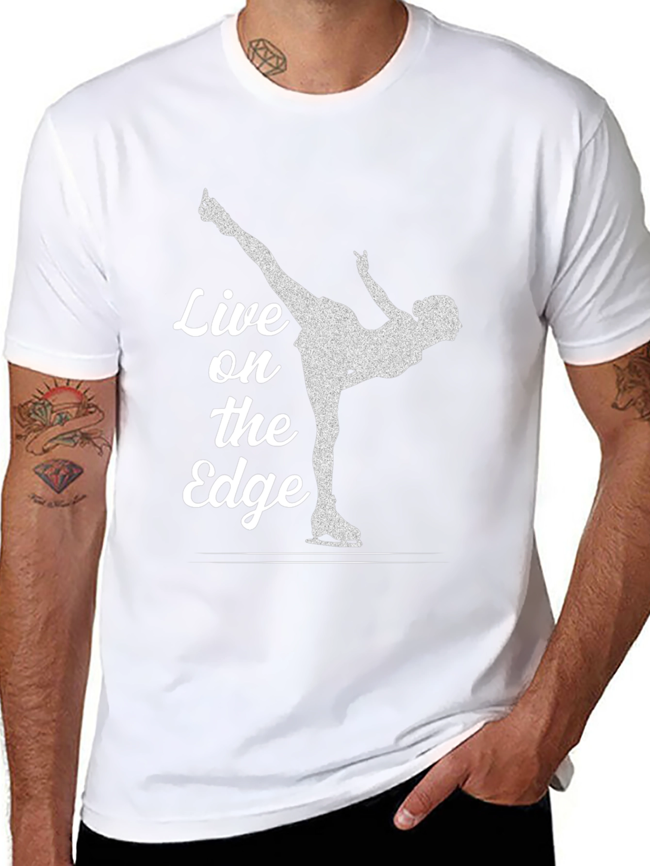 Live on the Edge Ice Skating T-Shirt