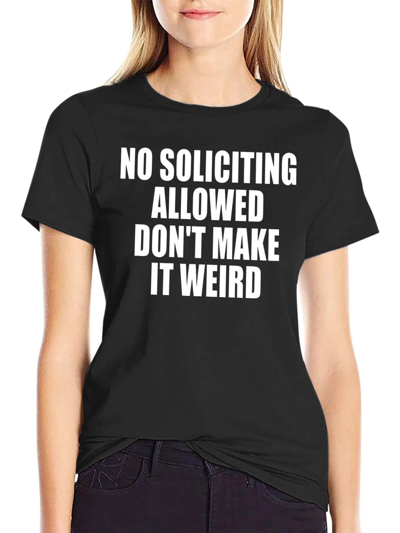 Funny No Soliciting Allowed Graphic Tee