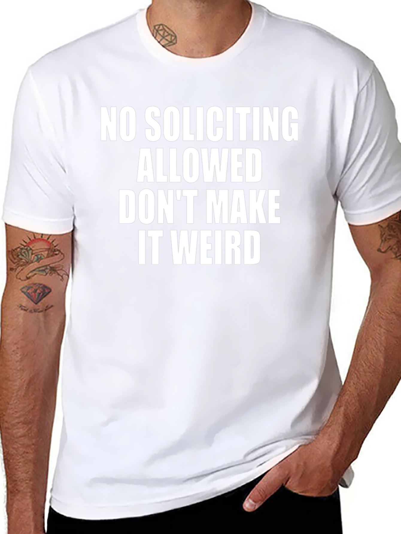 Funny No Soliciting Allowed Graphic Tee