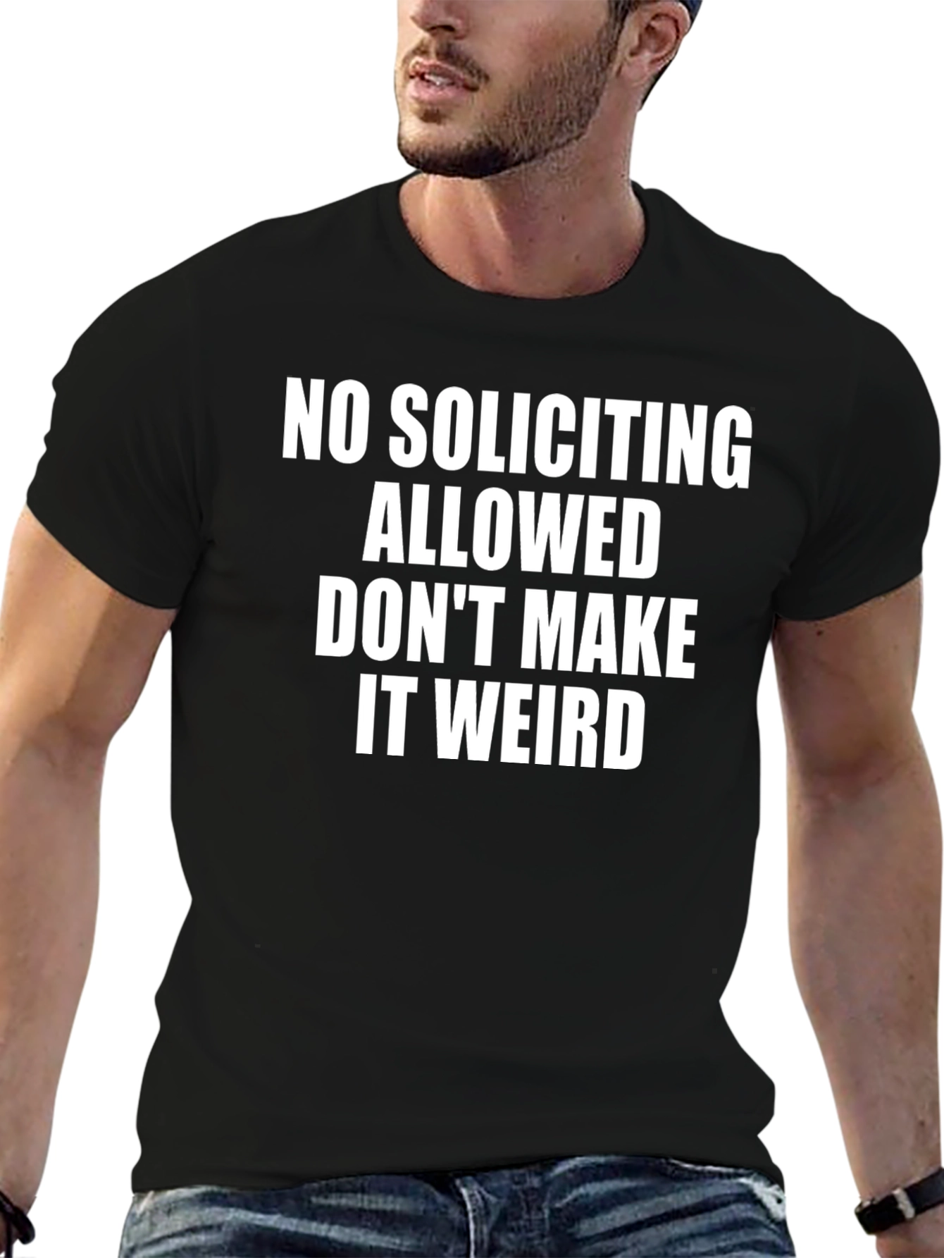 Funny No Soliciting Allowed Graphic Tee