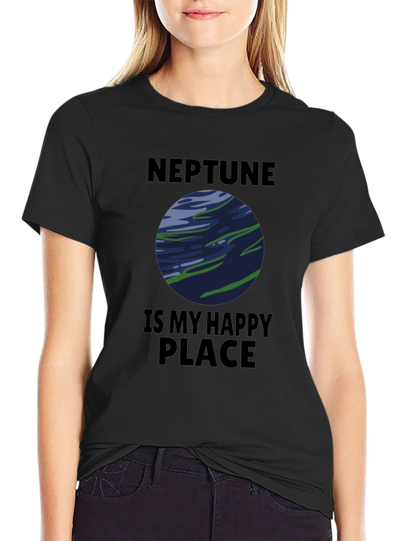 Neptune Is My Happy Place Graphic T-Shirt