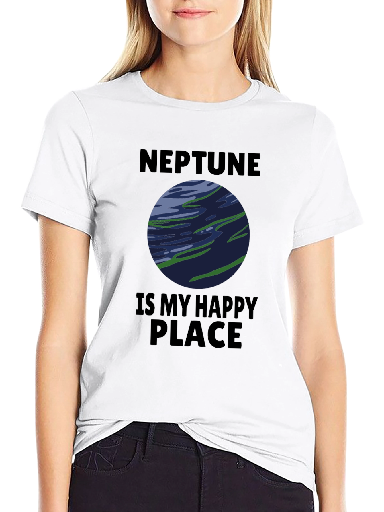 Neptune Is My Happy Place Graphic T-Shirt