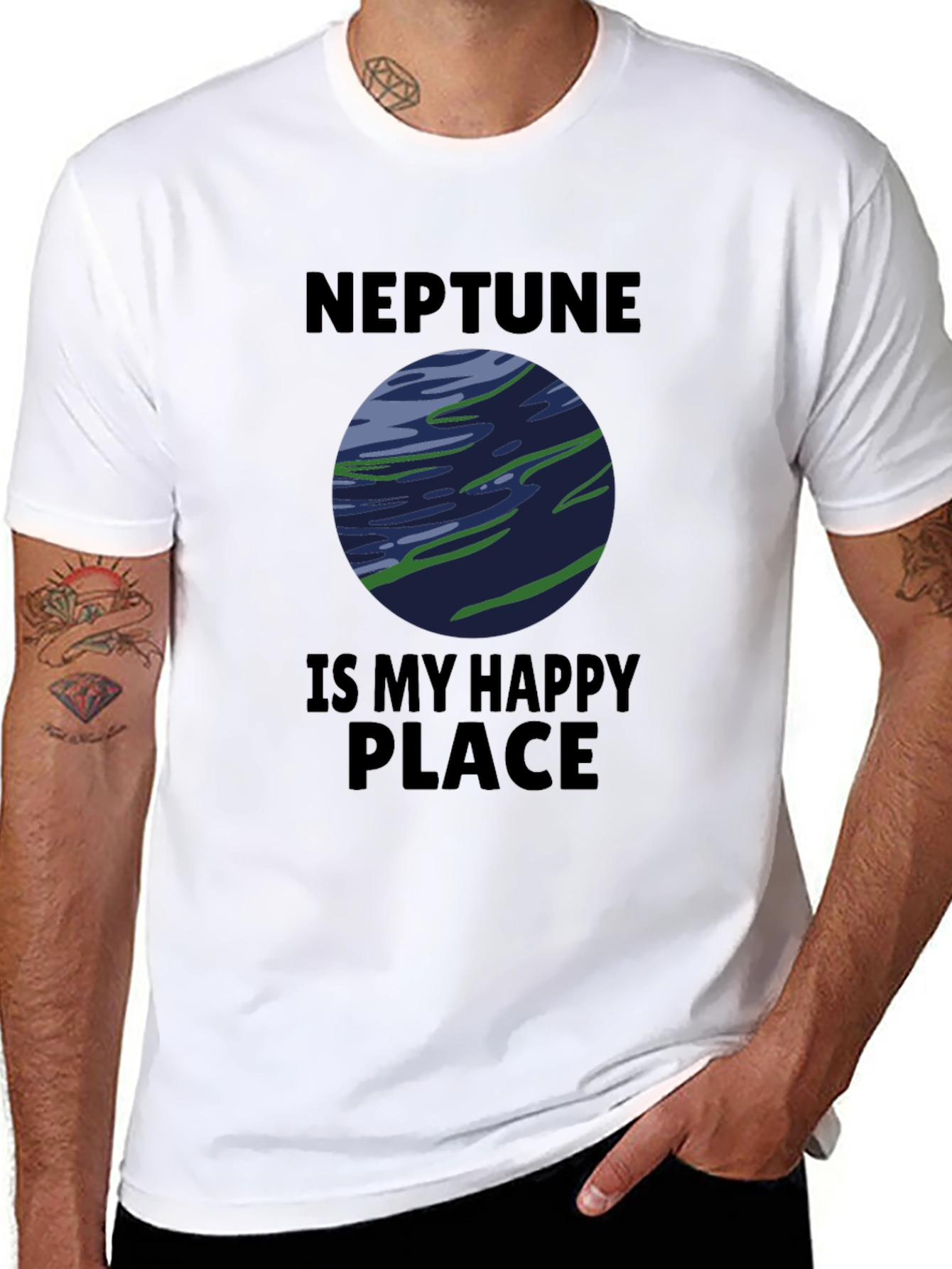 Neptune Is My Happy Place Graphic T-Shirt