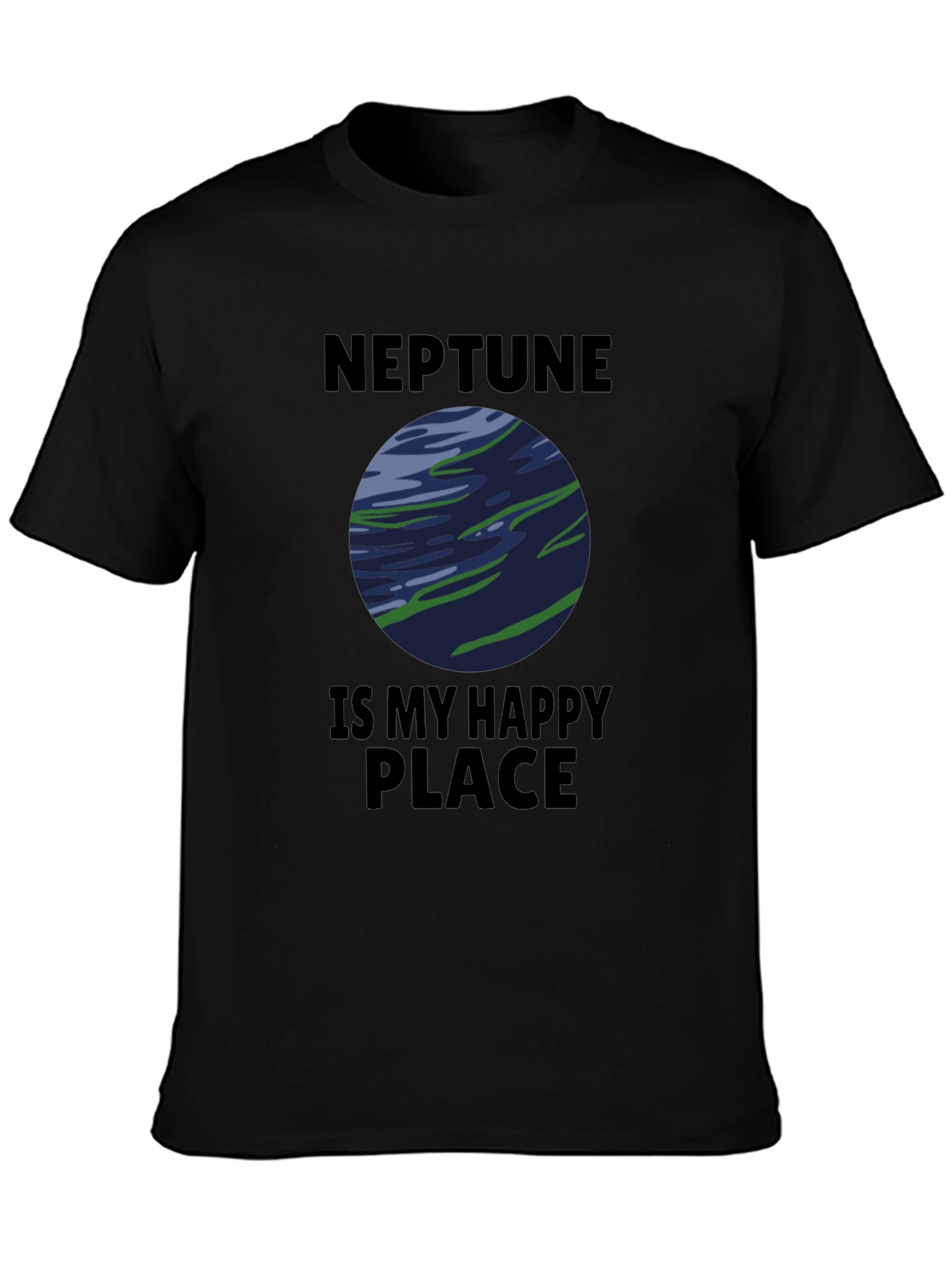 Neptune Is My Happy Place Graphic T-Shirt