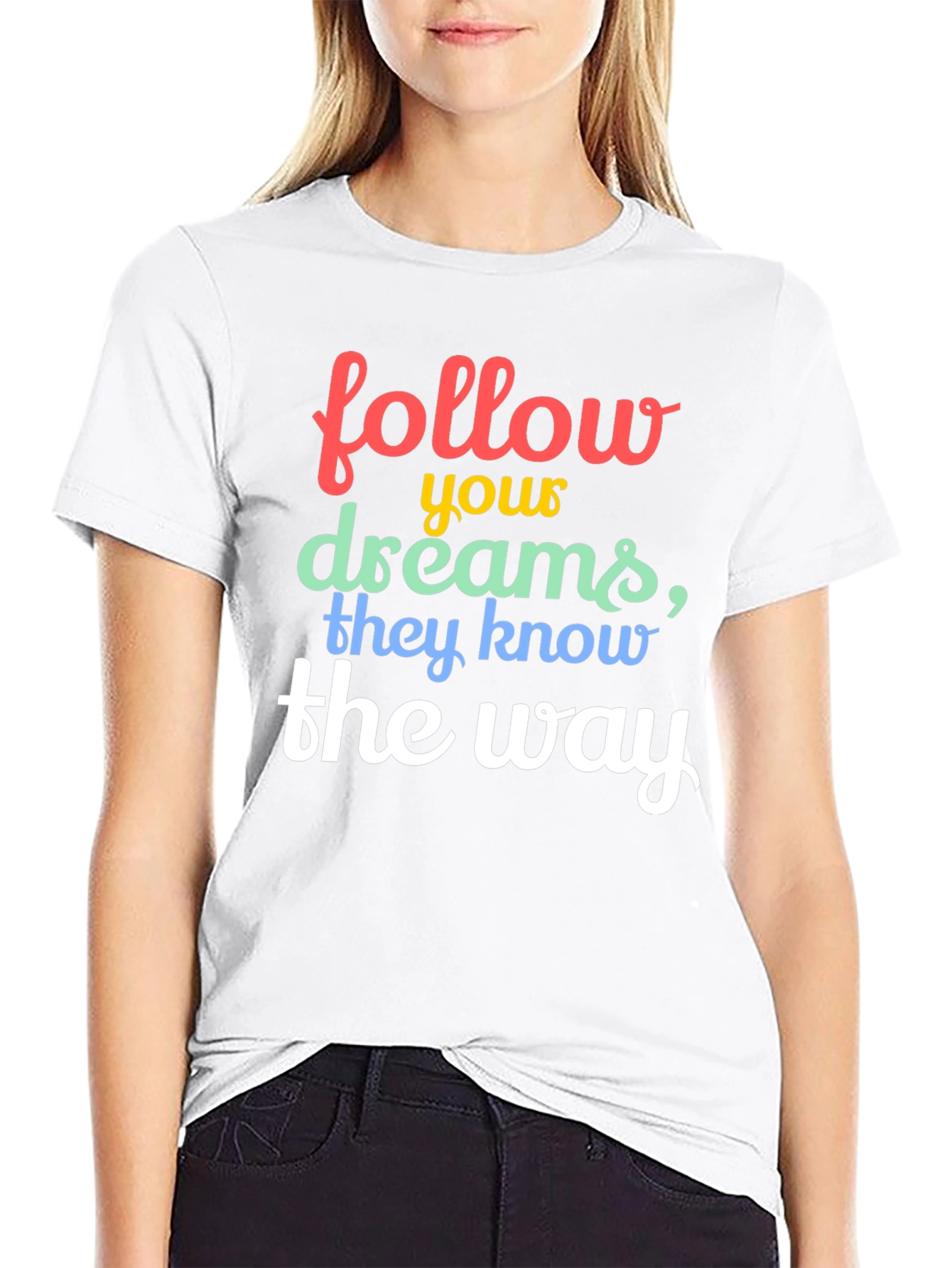Follow Your Dreams Graphic Tee - Black