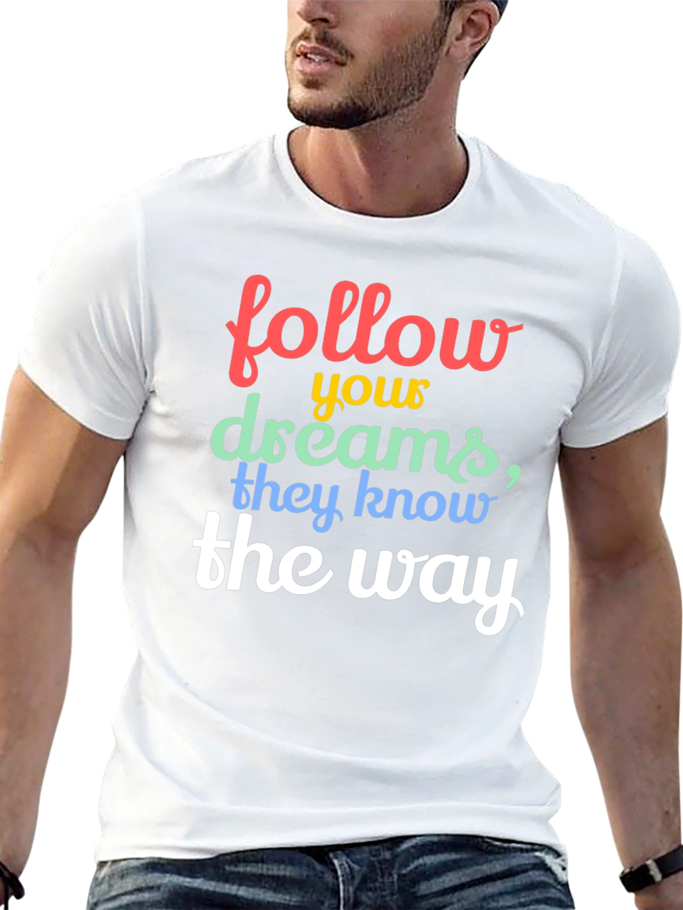 Follow Your Dreams Graphic Tee - Black
