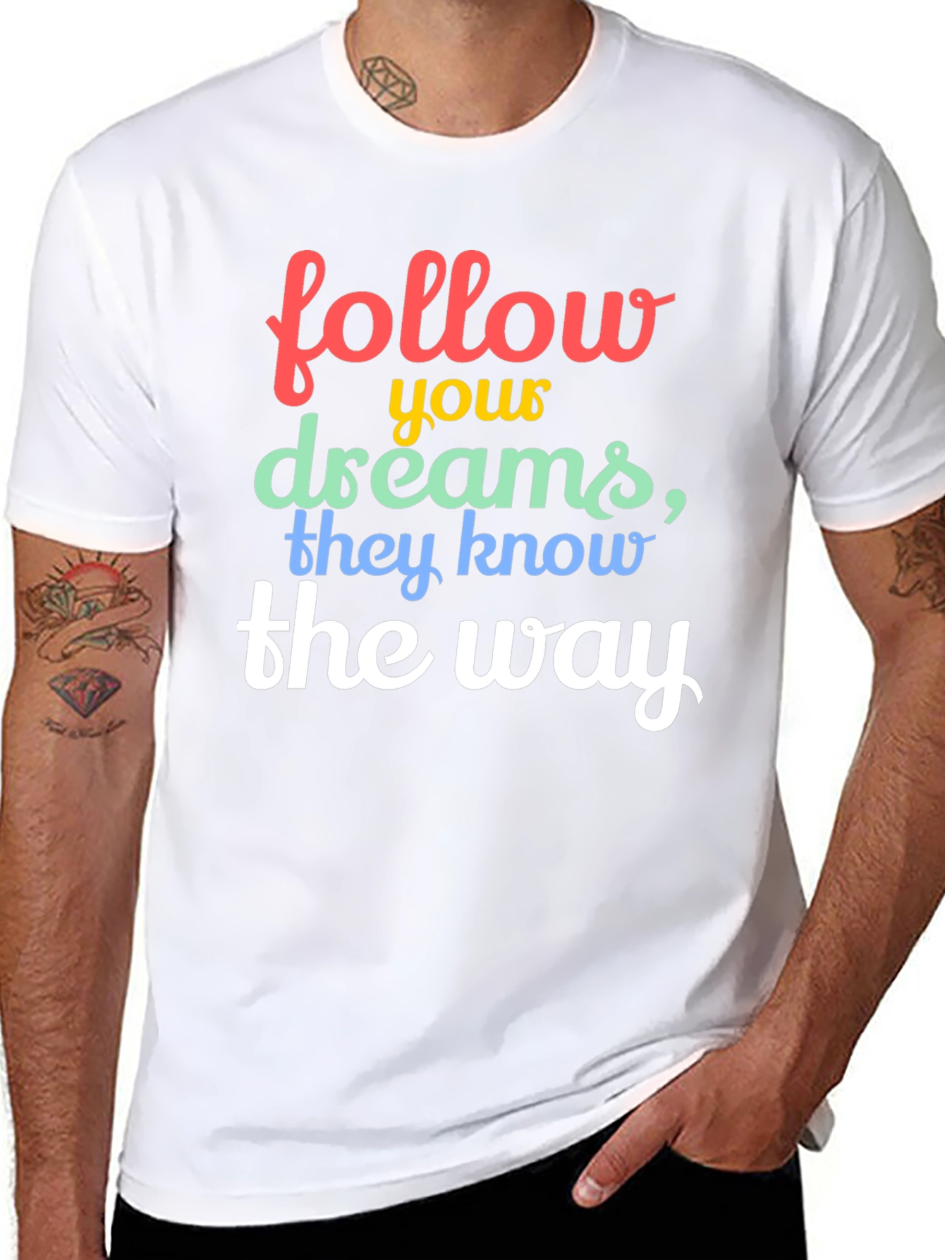 Follow Your Dreams Graphic Tee - Black