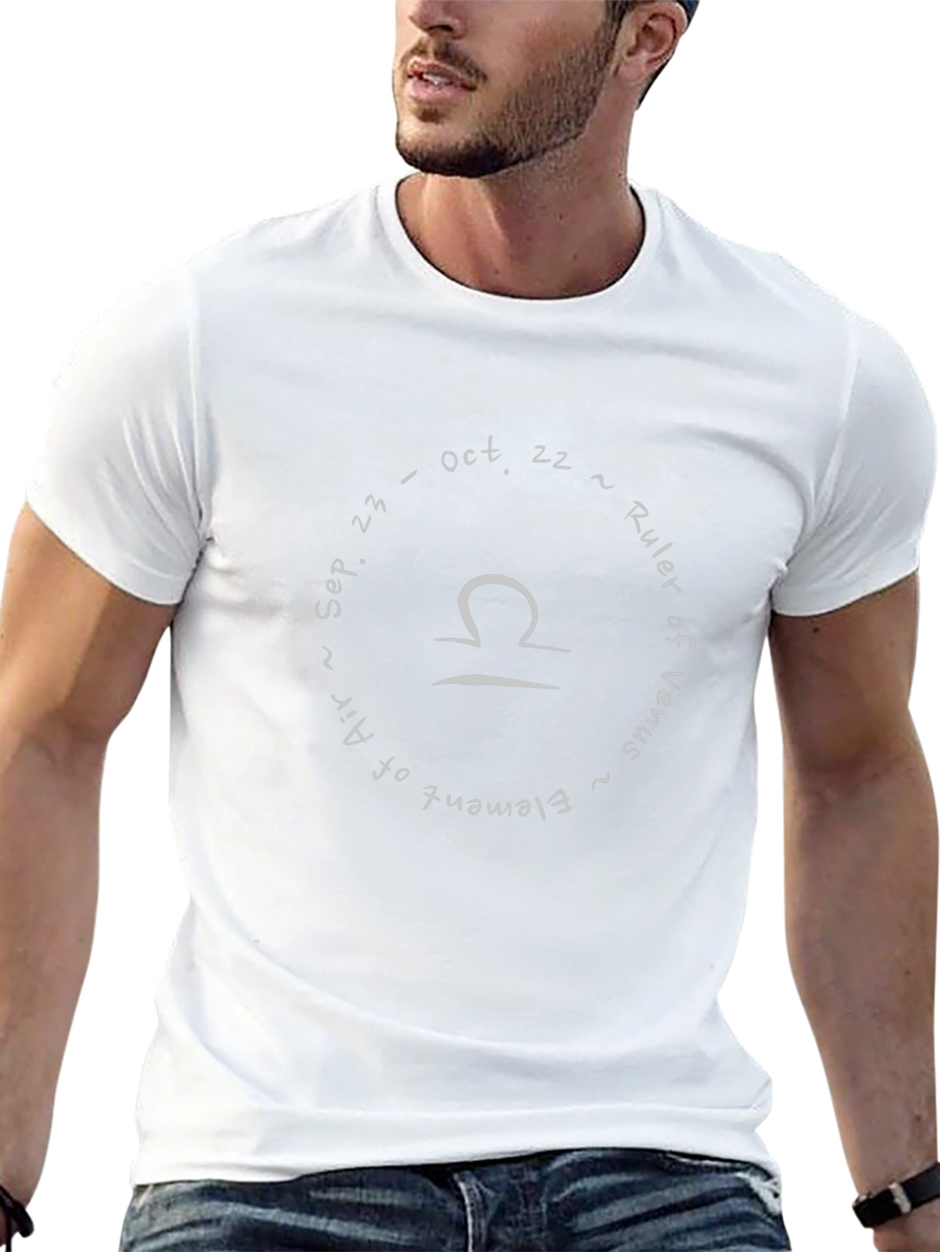 Libra Zodiac T-Shirt - Black