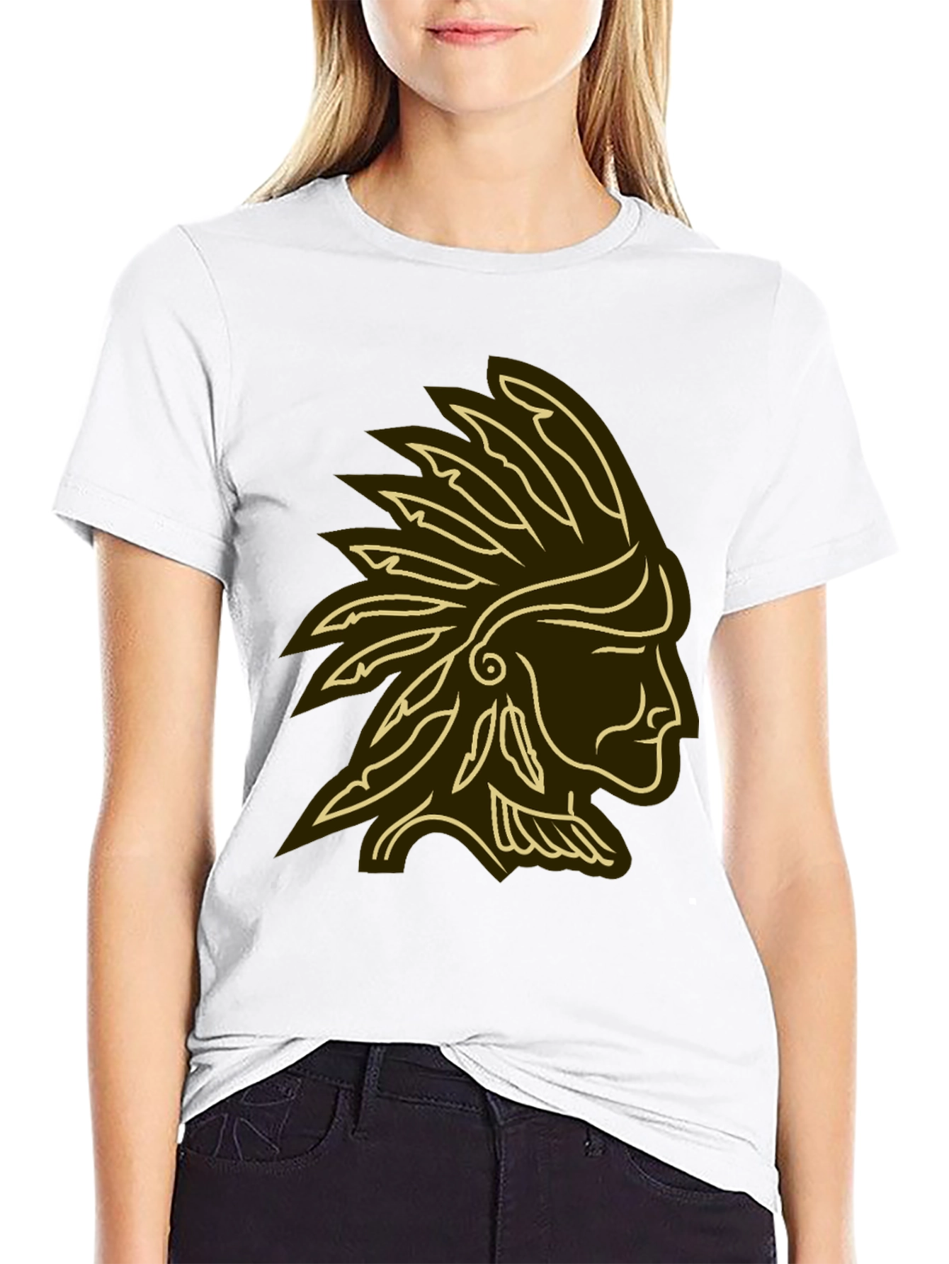Native American Chief Graphic T-Shirt