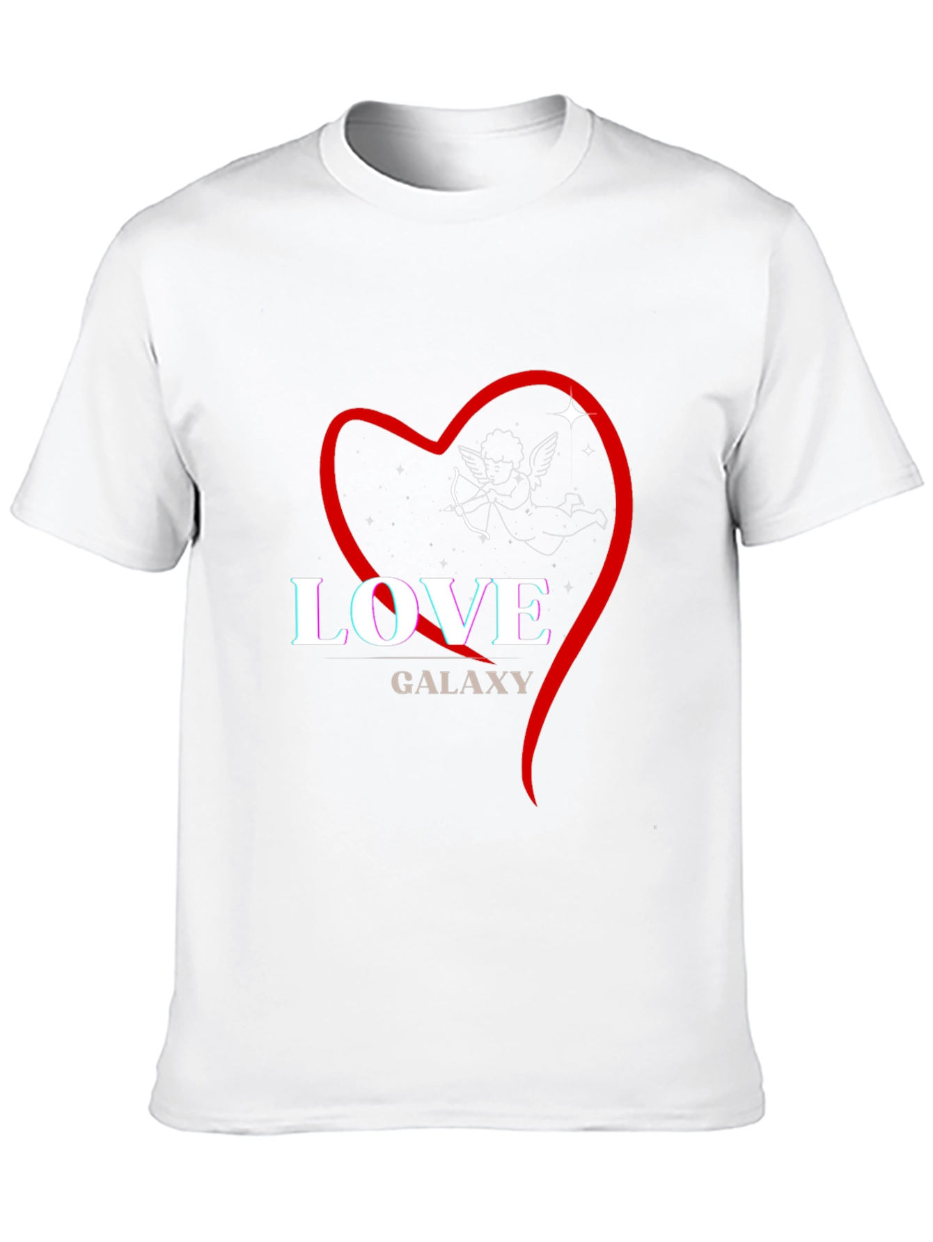 Love Galaxy Graphic T-Shirt - Black