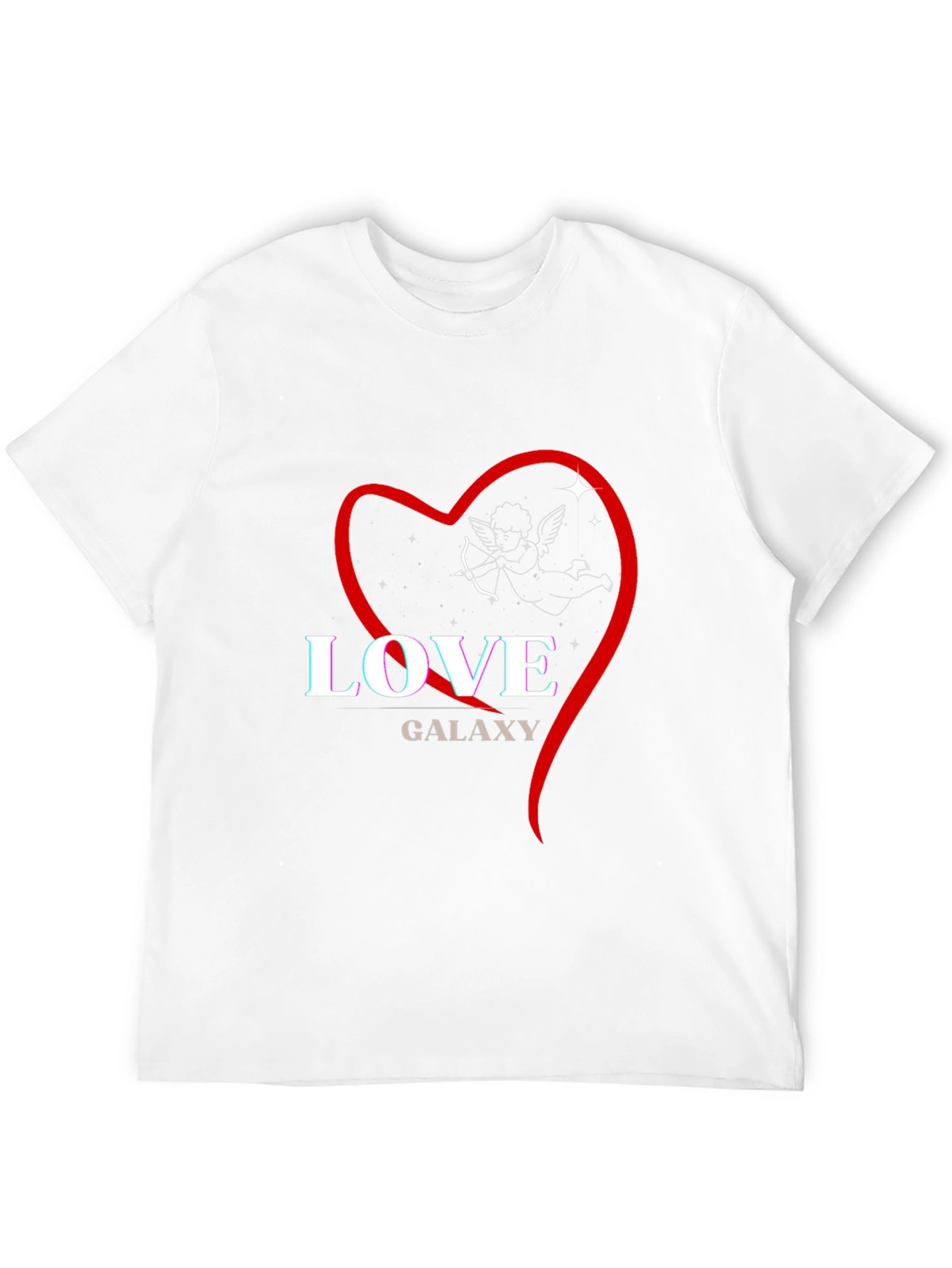 Love Galaxy Graphic T-Shirt - Black