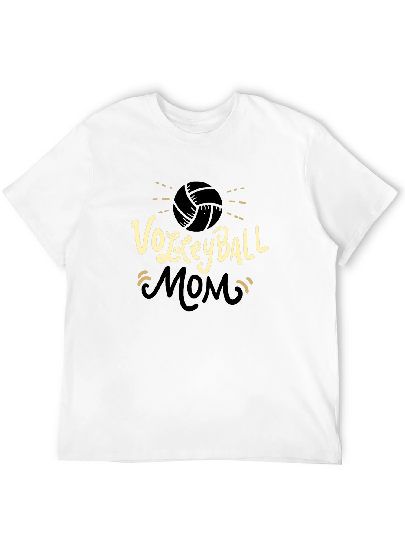 Volleyball Mom Graphic Tee - Black T-Shirt
