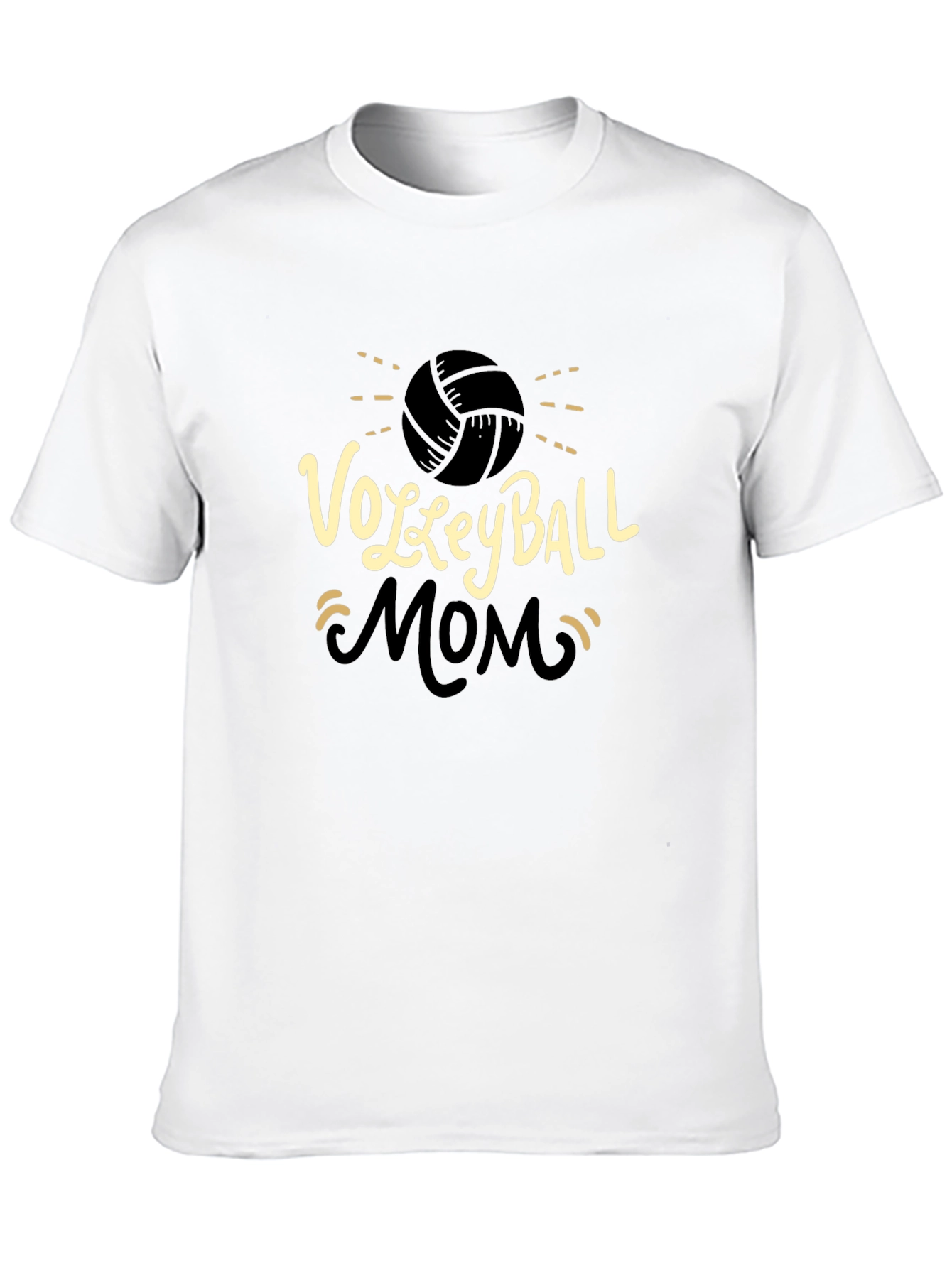 Volleyball Mom Graphic Tee - Black T-Shirt