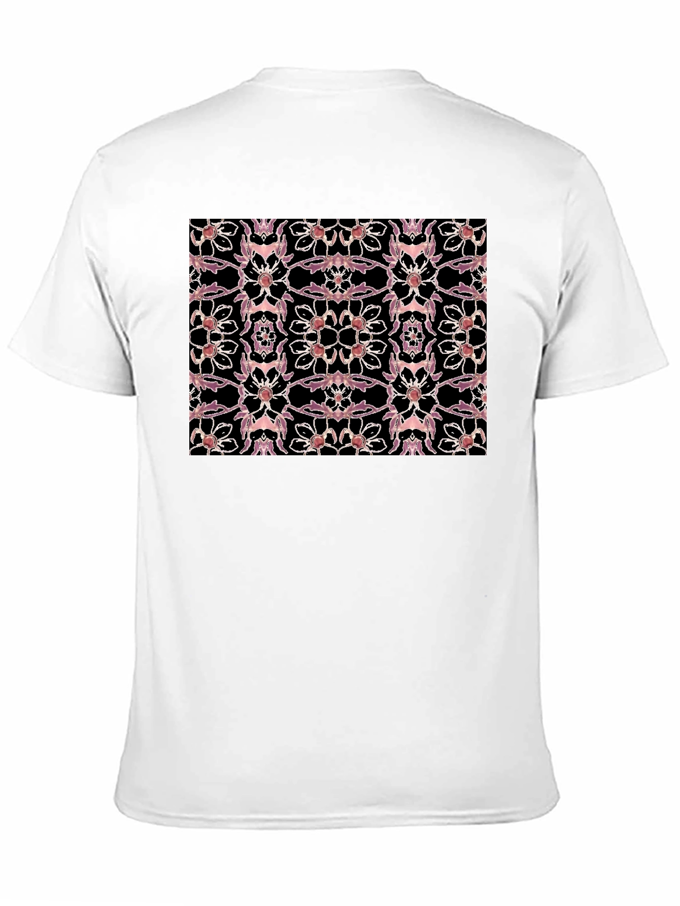 Floral & Skull Black T-Shirt