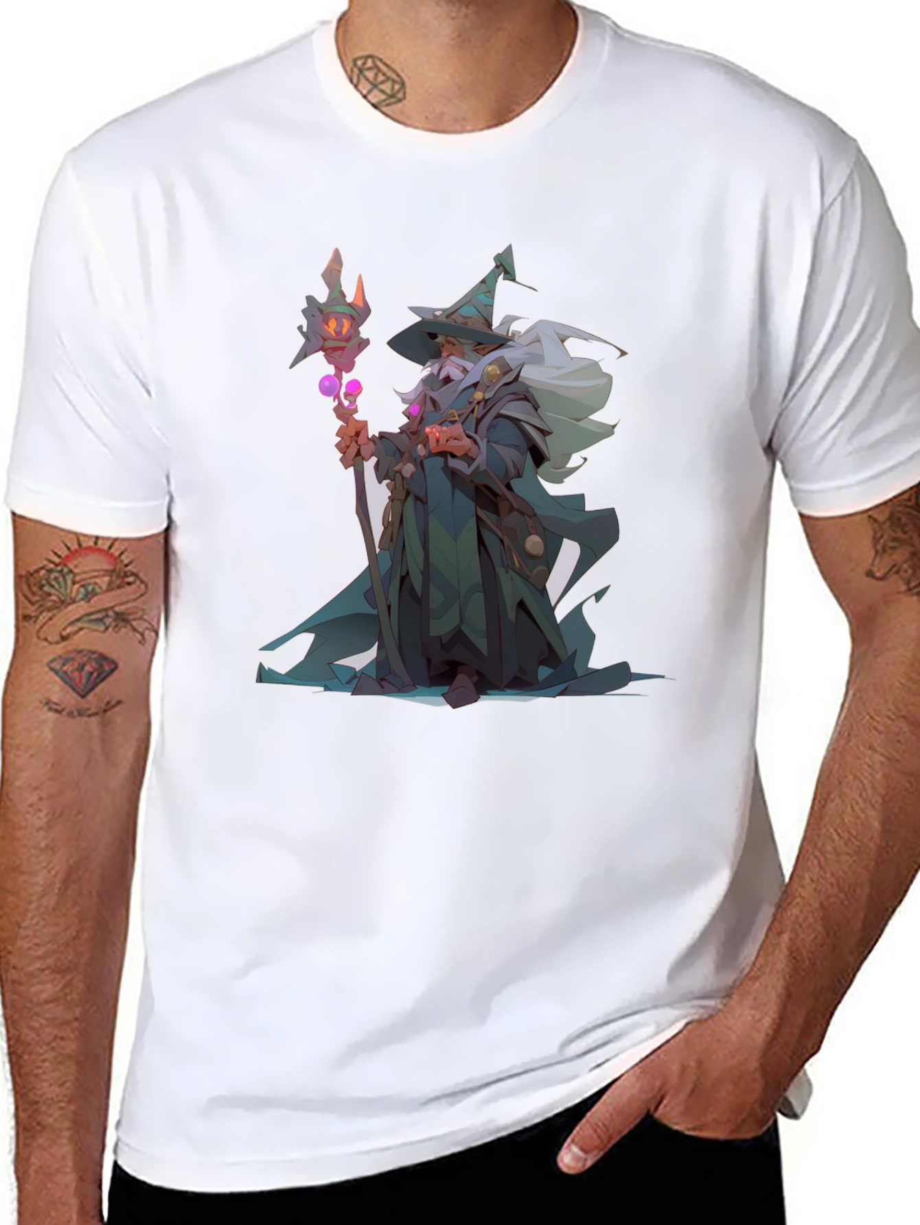 Wizard Graphic Black T-Shirt