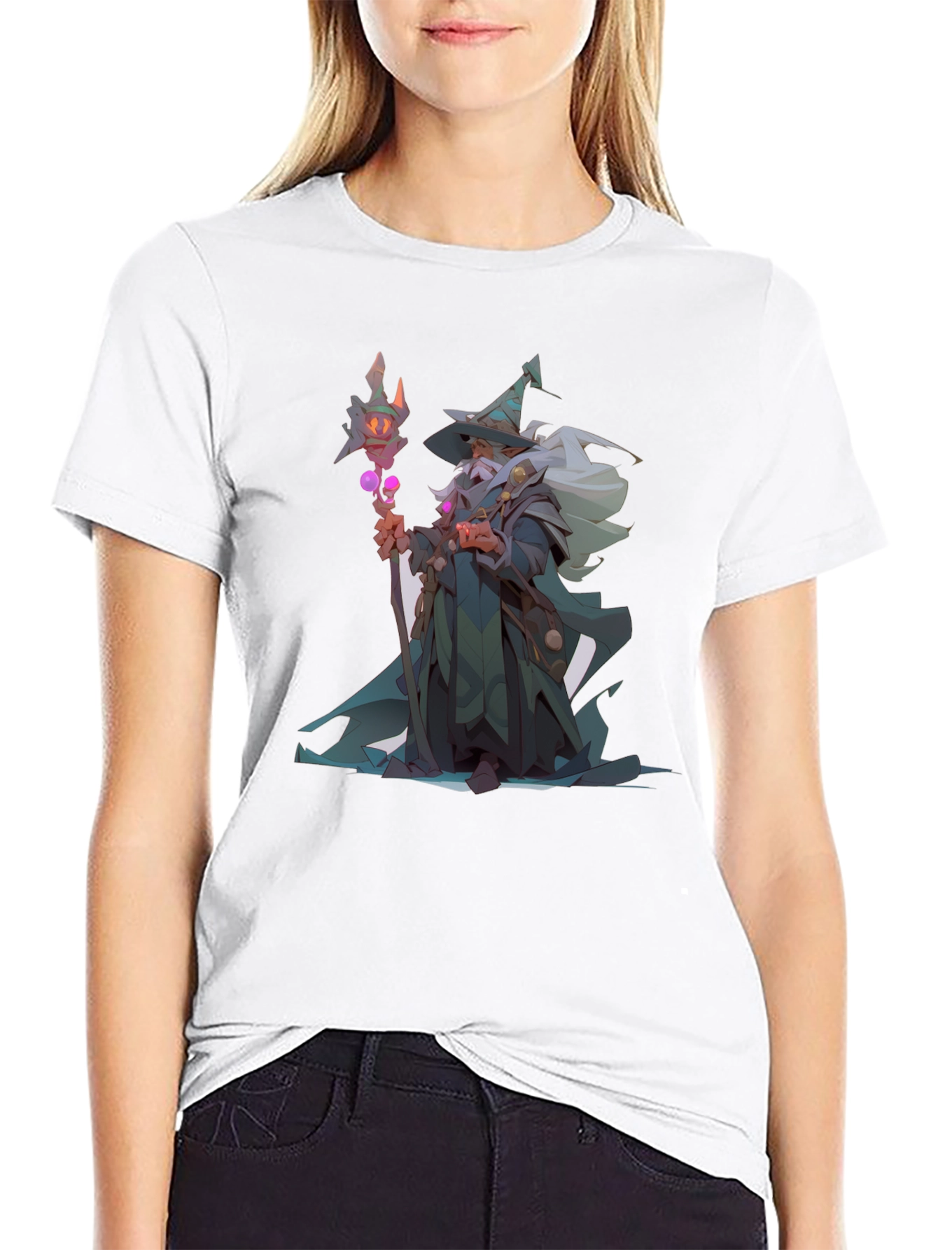 Wizard Graphic Black T-Shirt