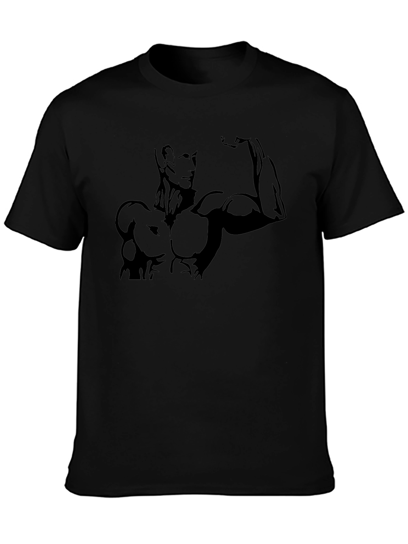 Muscle Man Graphic Tee - Black