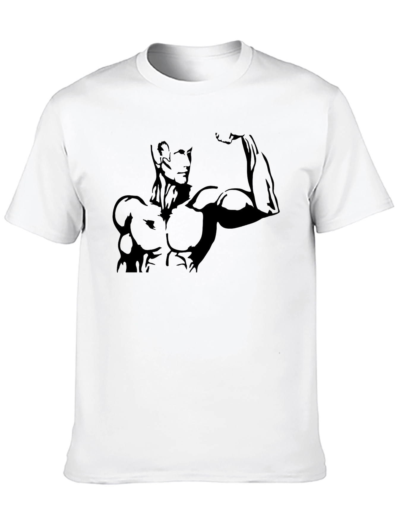 Muscle Man Graphic Tee - Black