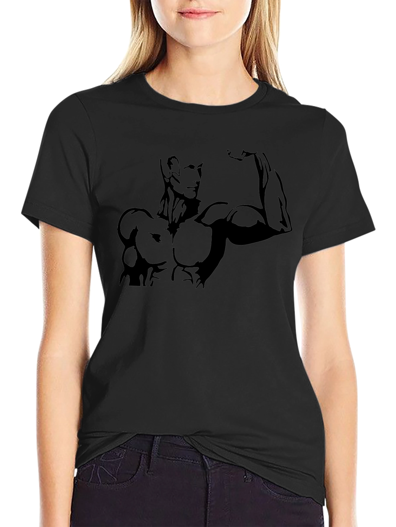 Muscle Man Graphic Tee - Black