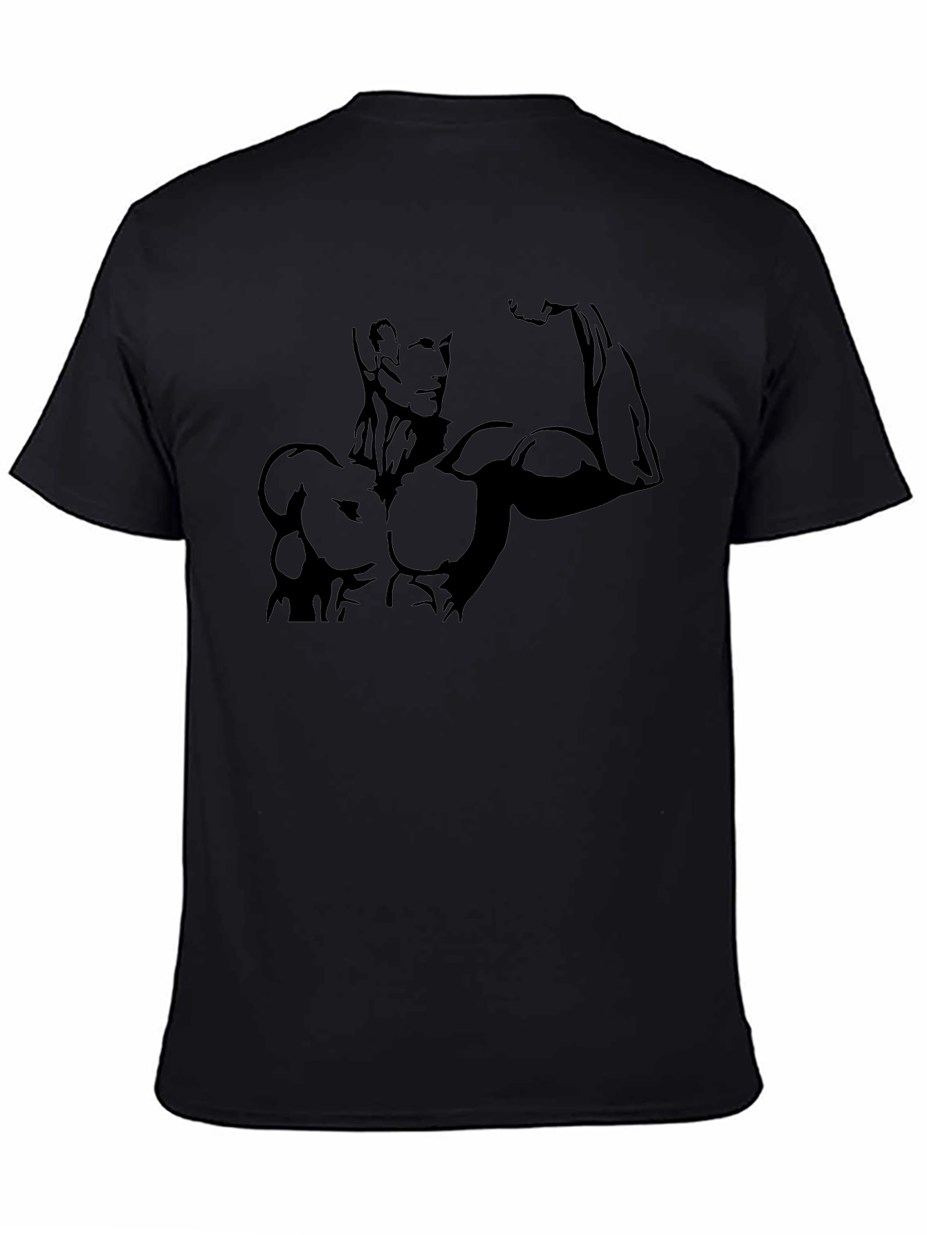 Muscle Man Graphic Tee - Black