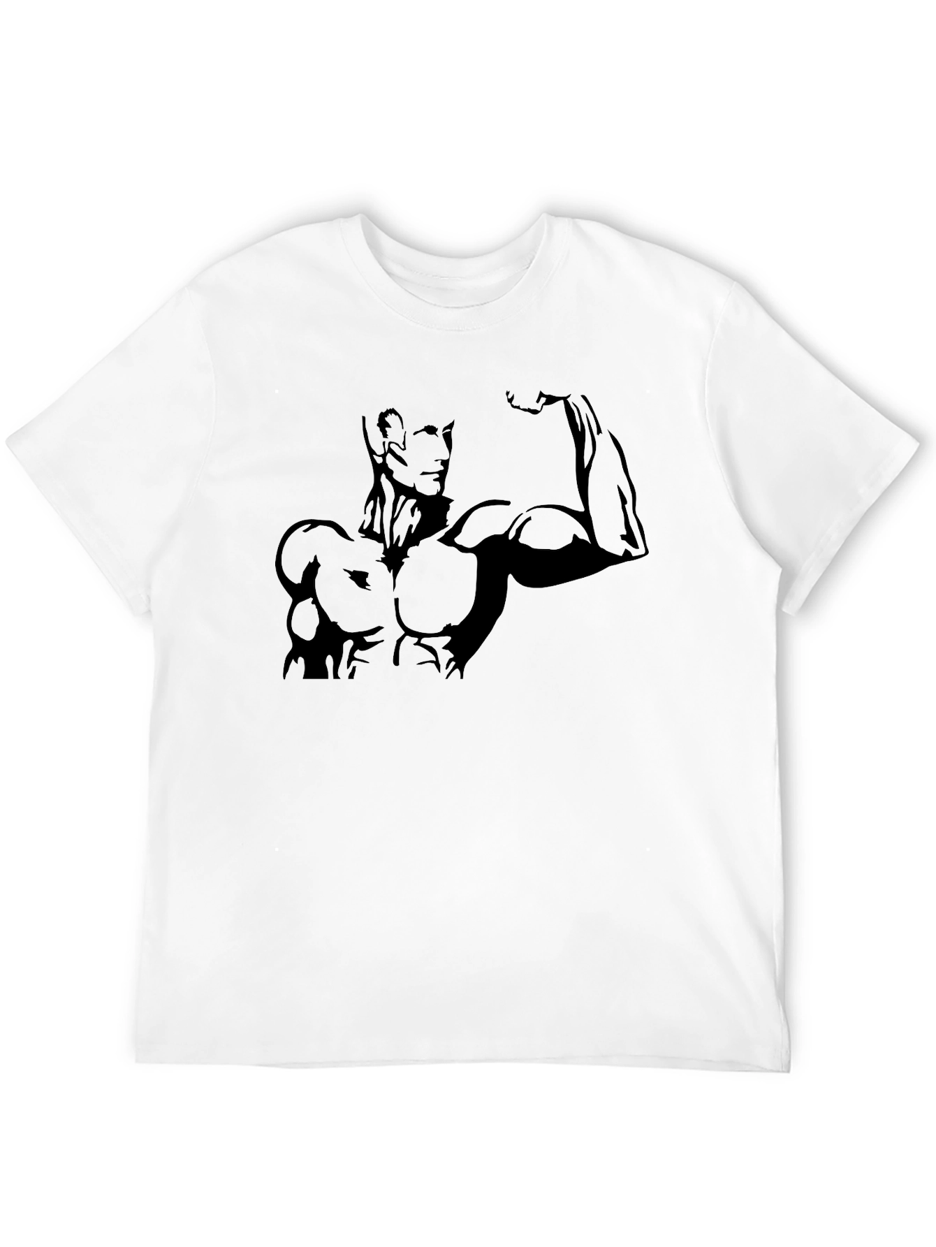 Muscle Man Graphic Tee - Black