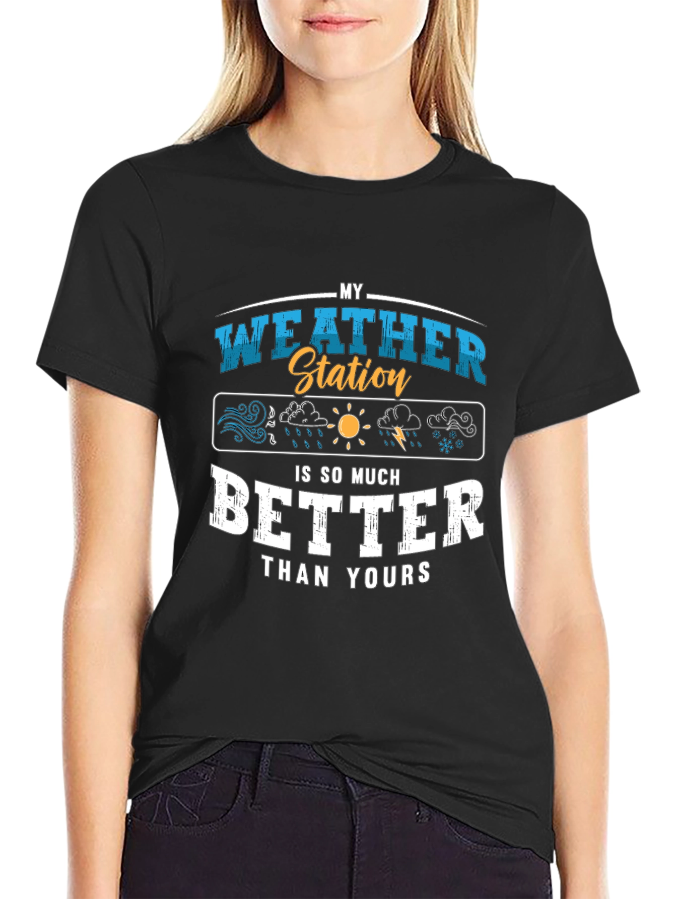 My Weather Station T-Shirt Funny Weather Gift