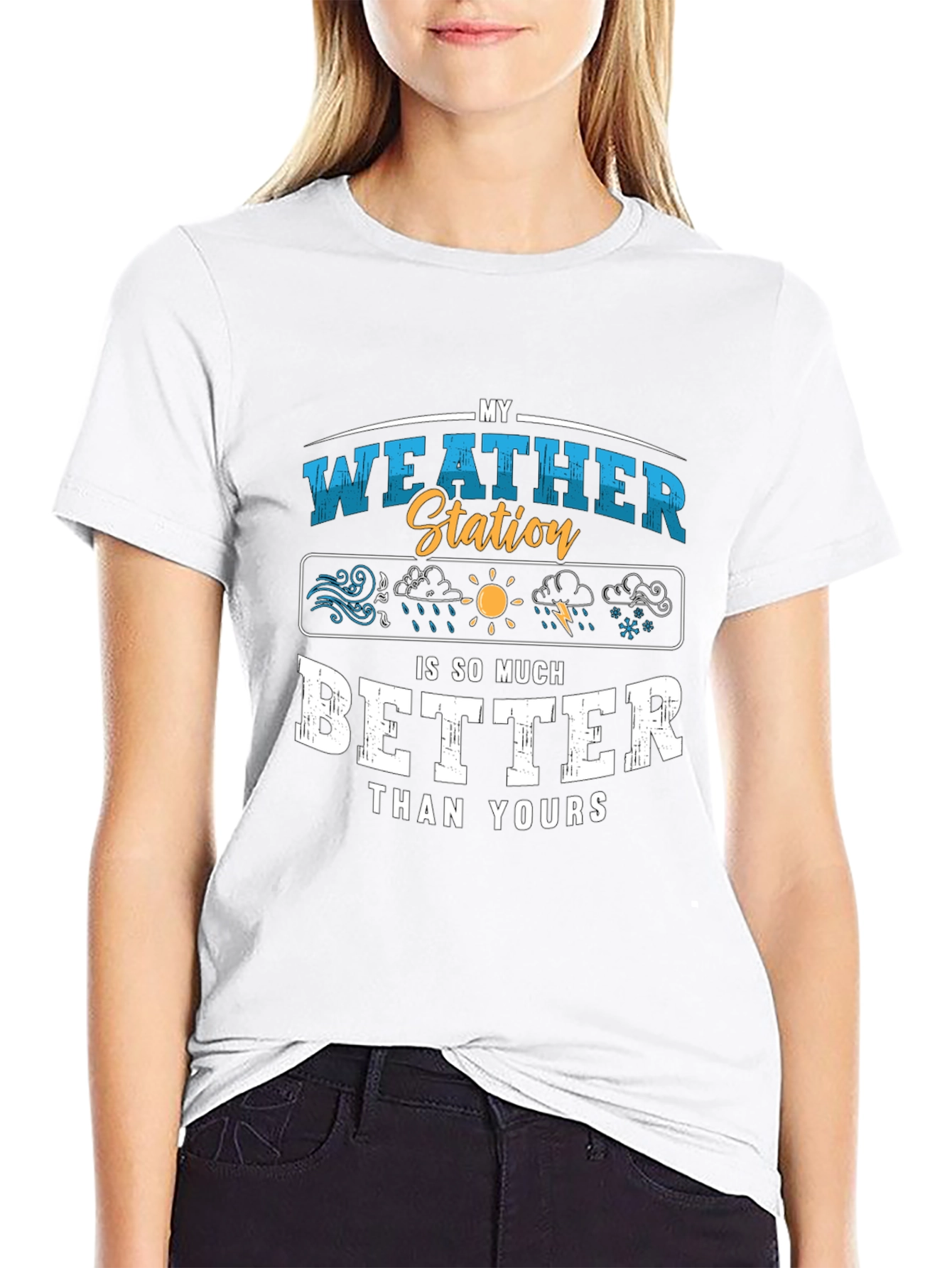 My Weather Station T-Shirt Funny Weather Gift