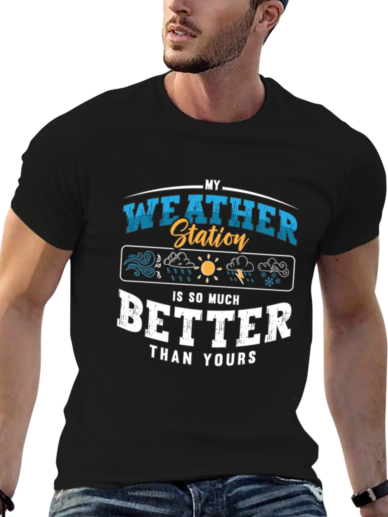 My Weather Station T-Shirt Funny Weather Gift