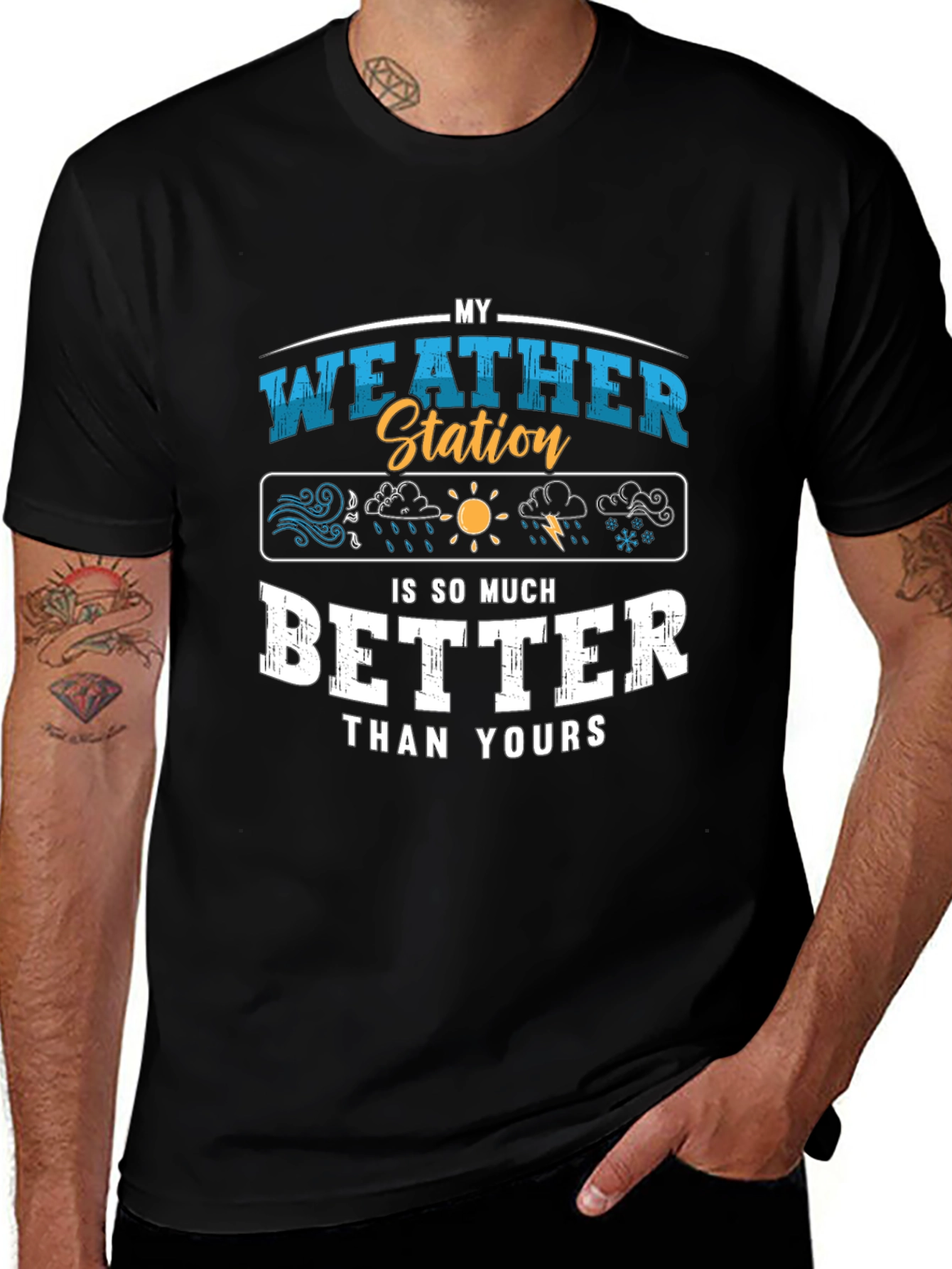My Weather Station T-Shirt Funny Weather Gift