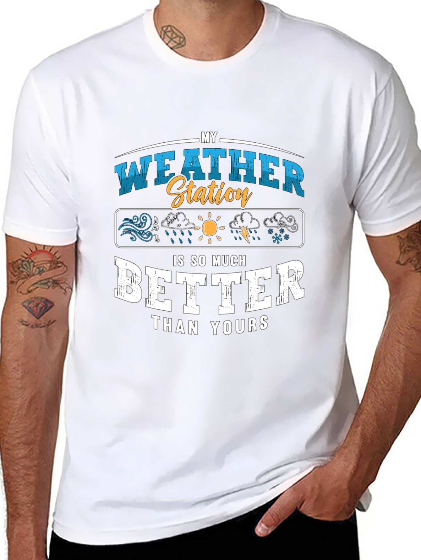 My Weather Station T-Shirt Funny Weather Gift