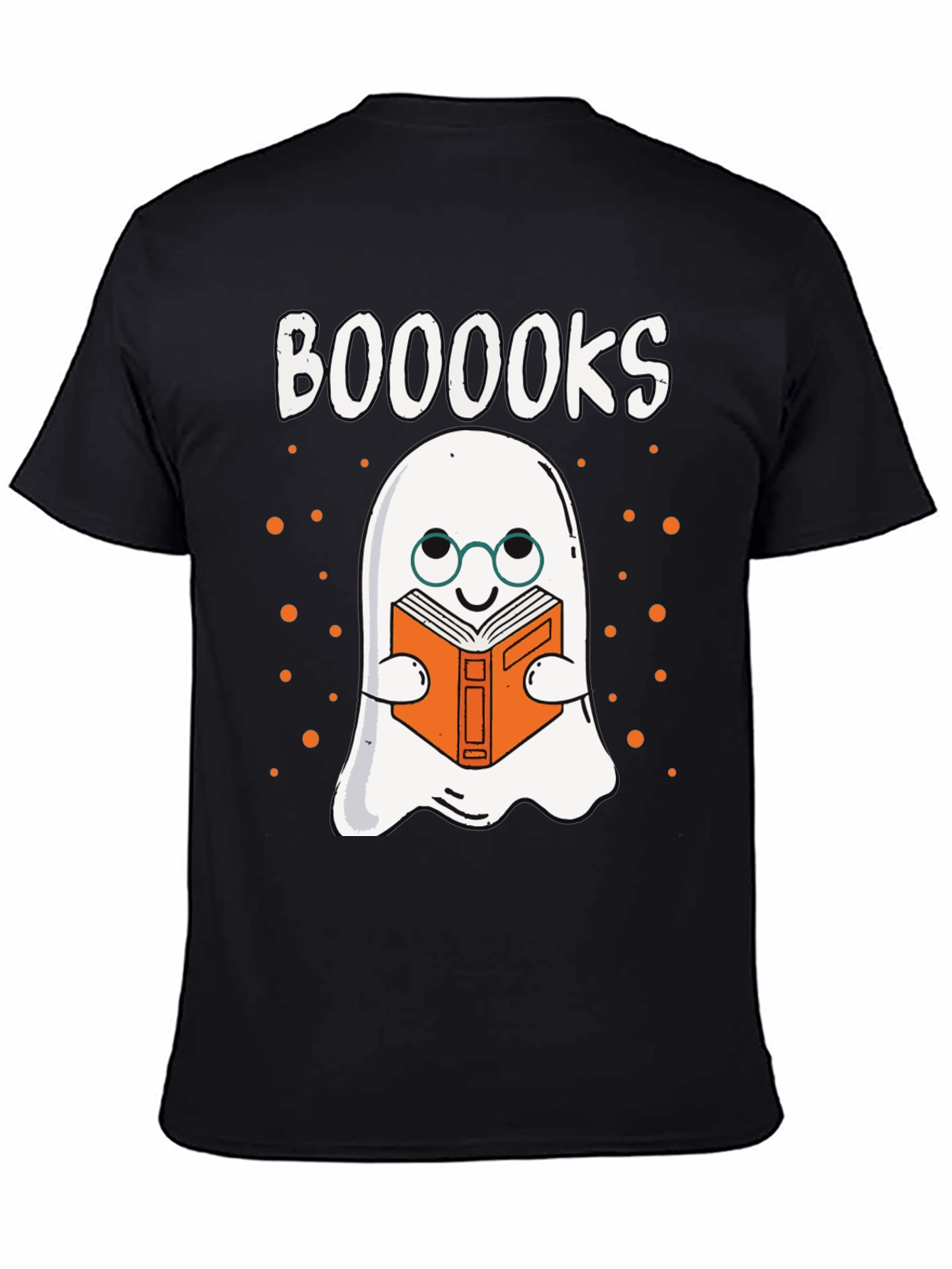 Booooks T-Shirt - Ghost Reading Book Halloween