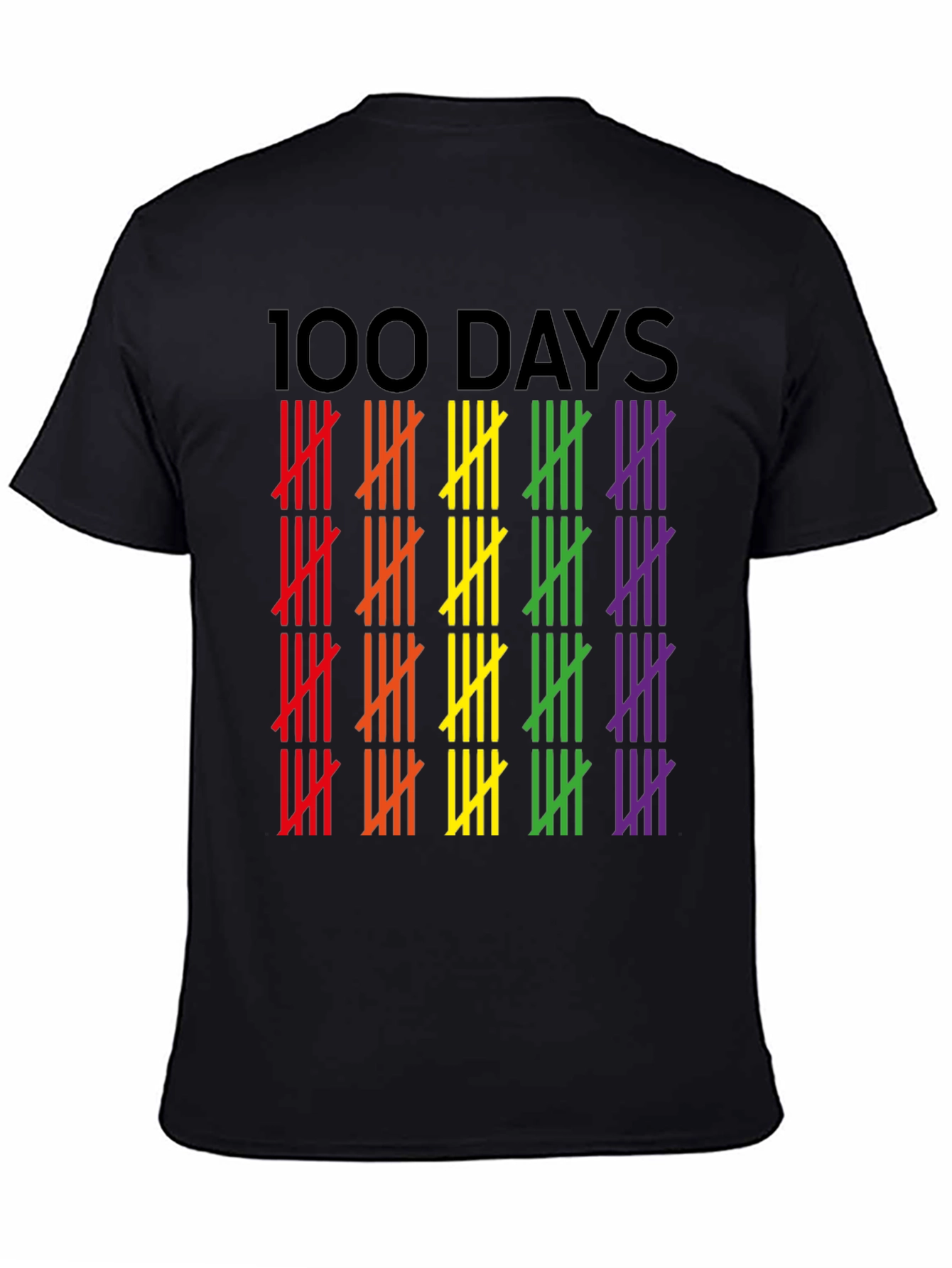 100 Days Pride Tally Marks Graphic Tee