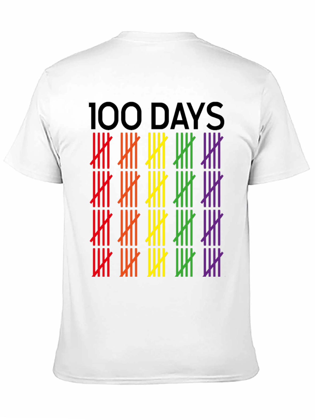 100 Days Pride Tally Marks Graphic Tee
