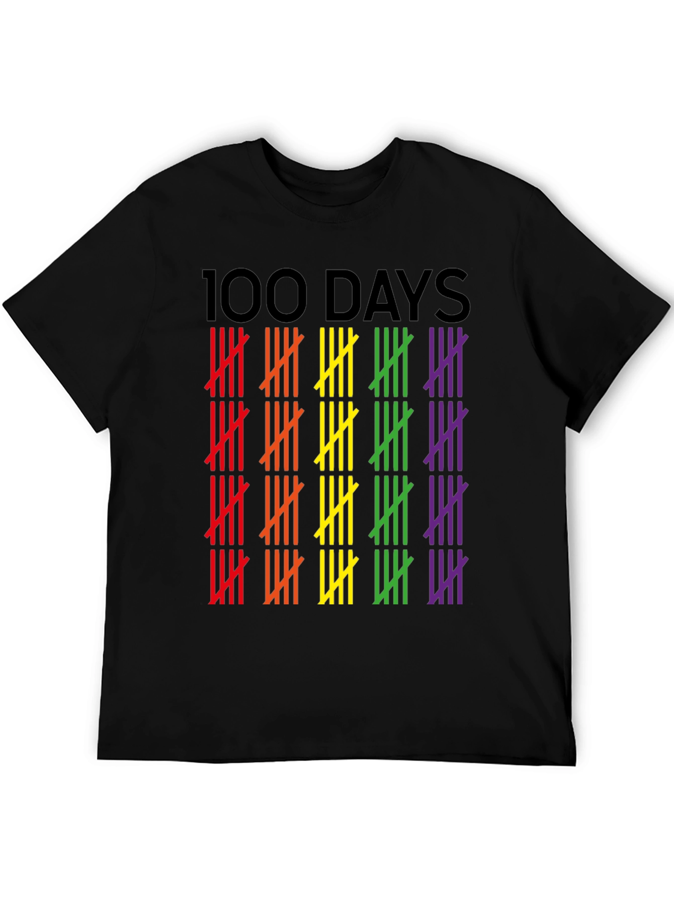 100 Days Pride Tally Marks Graphic Tee