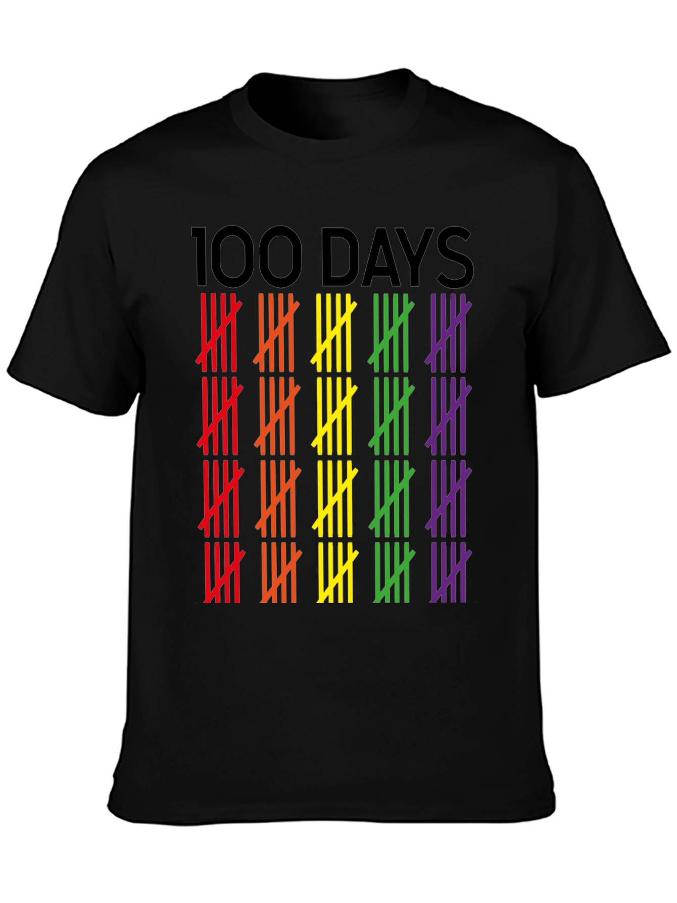 100 Days Pride Tally Marks Graphic Tee