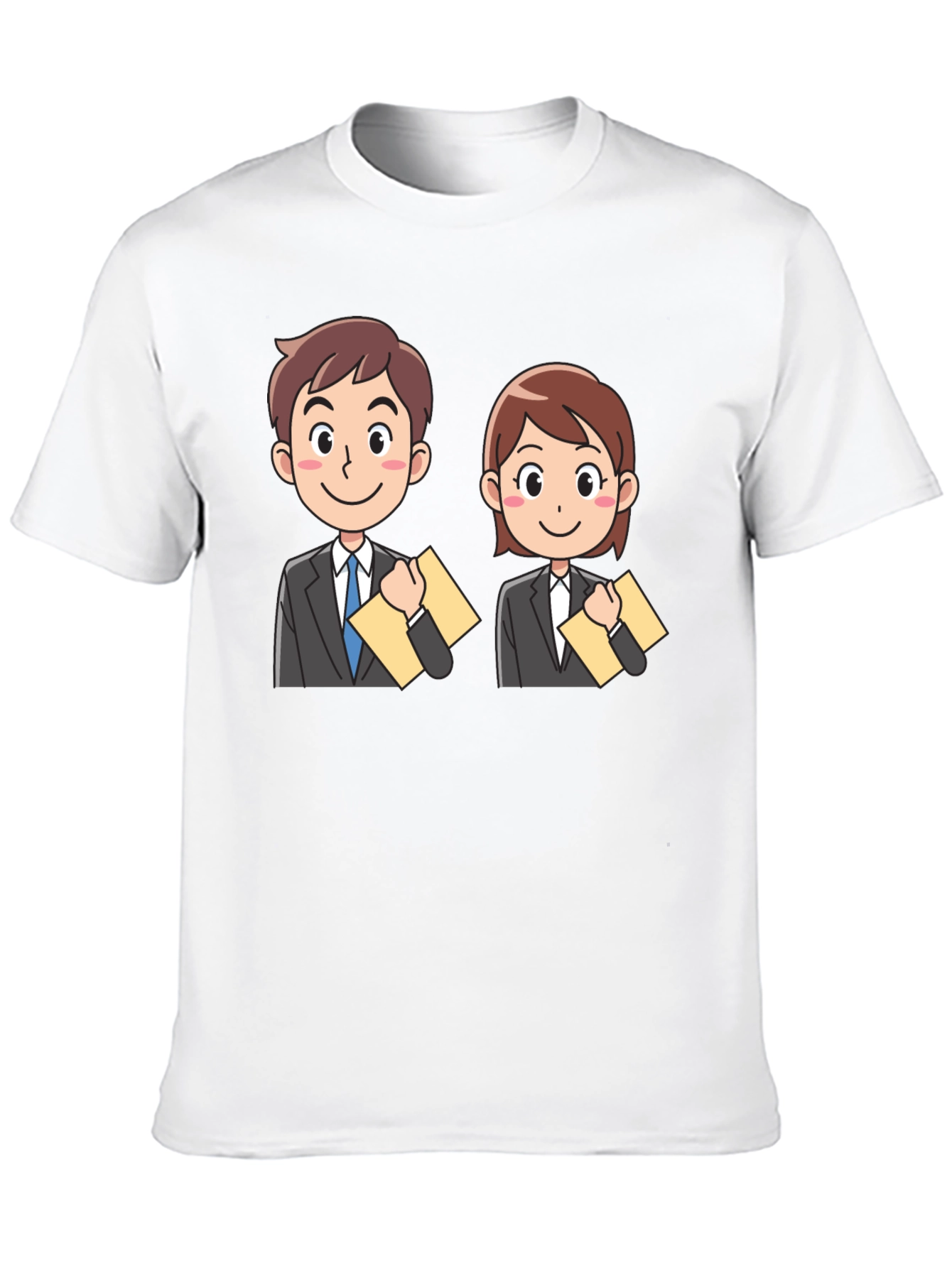 Cartoon Business People Graphic Tee