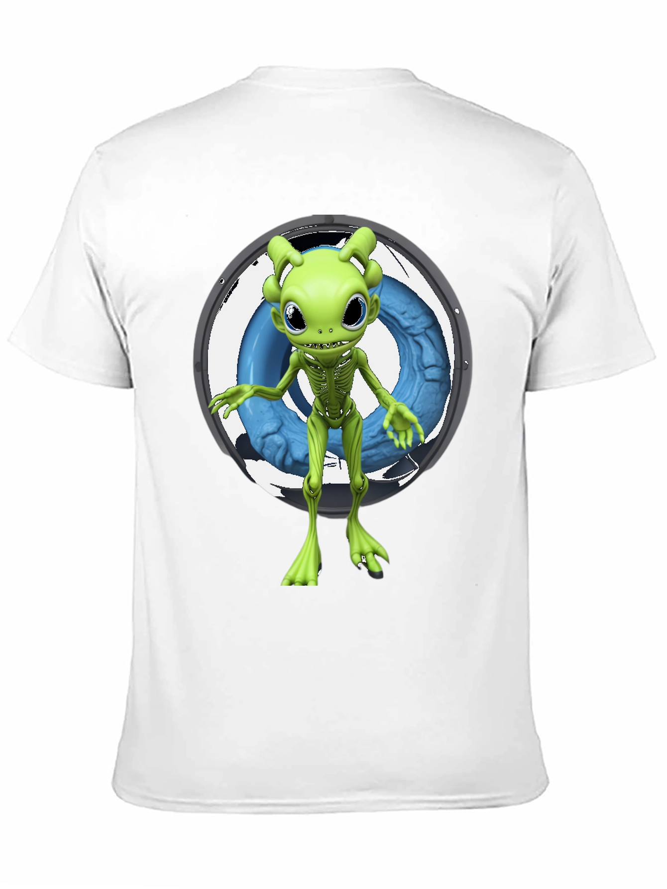 Alien Graphic Tee - Unique Cartoon Design