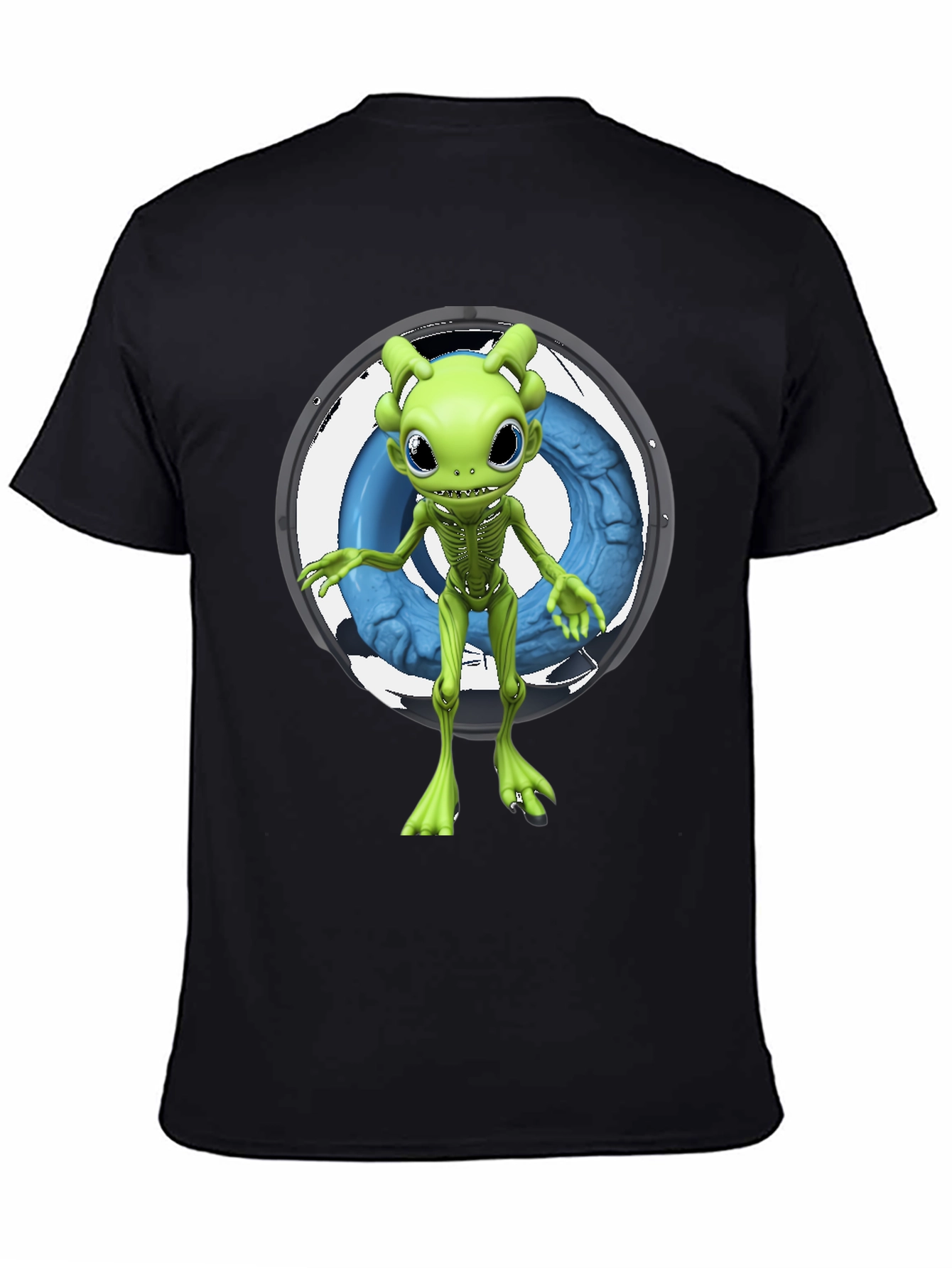 Alien Graphic Tee - Unique Cartoon Design