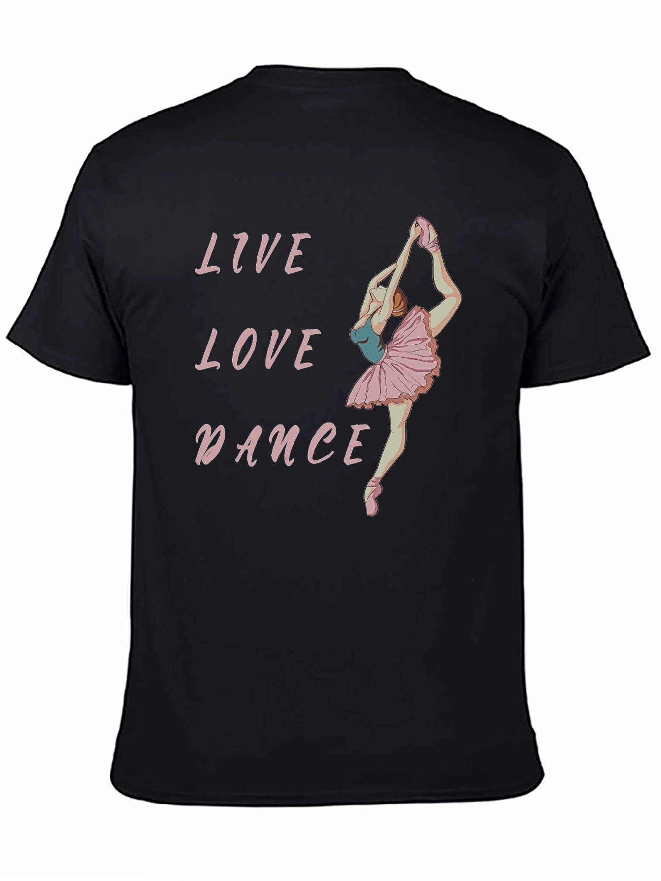 Live Love Dance Black Graphic Tee