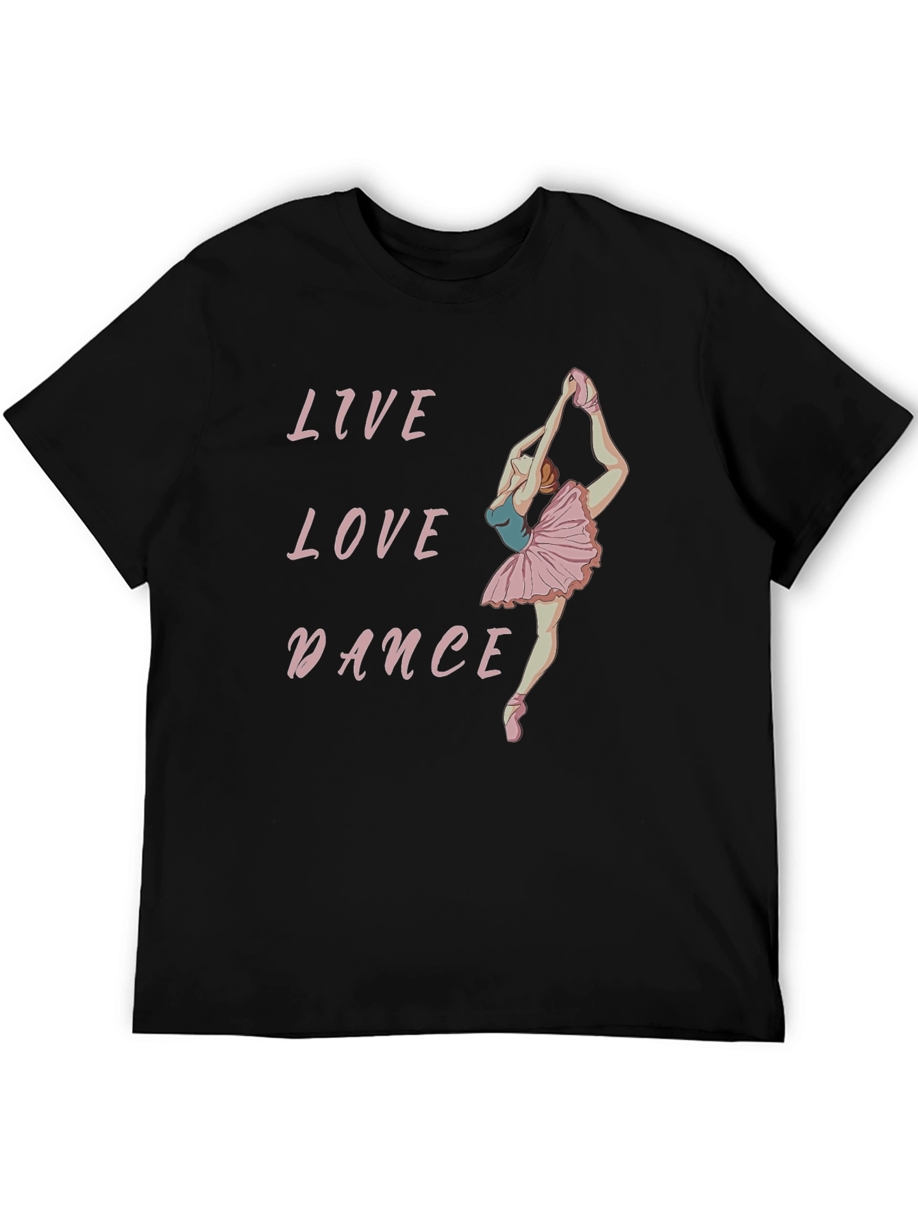 Live Love Dance Black Graphic Tee